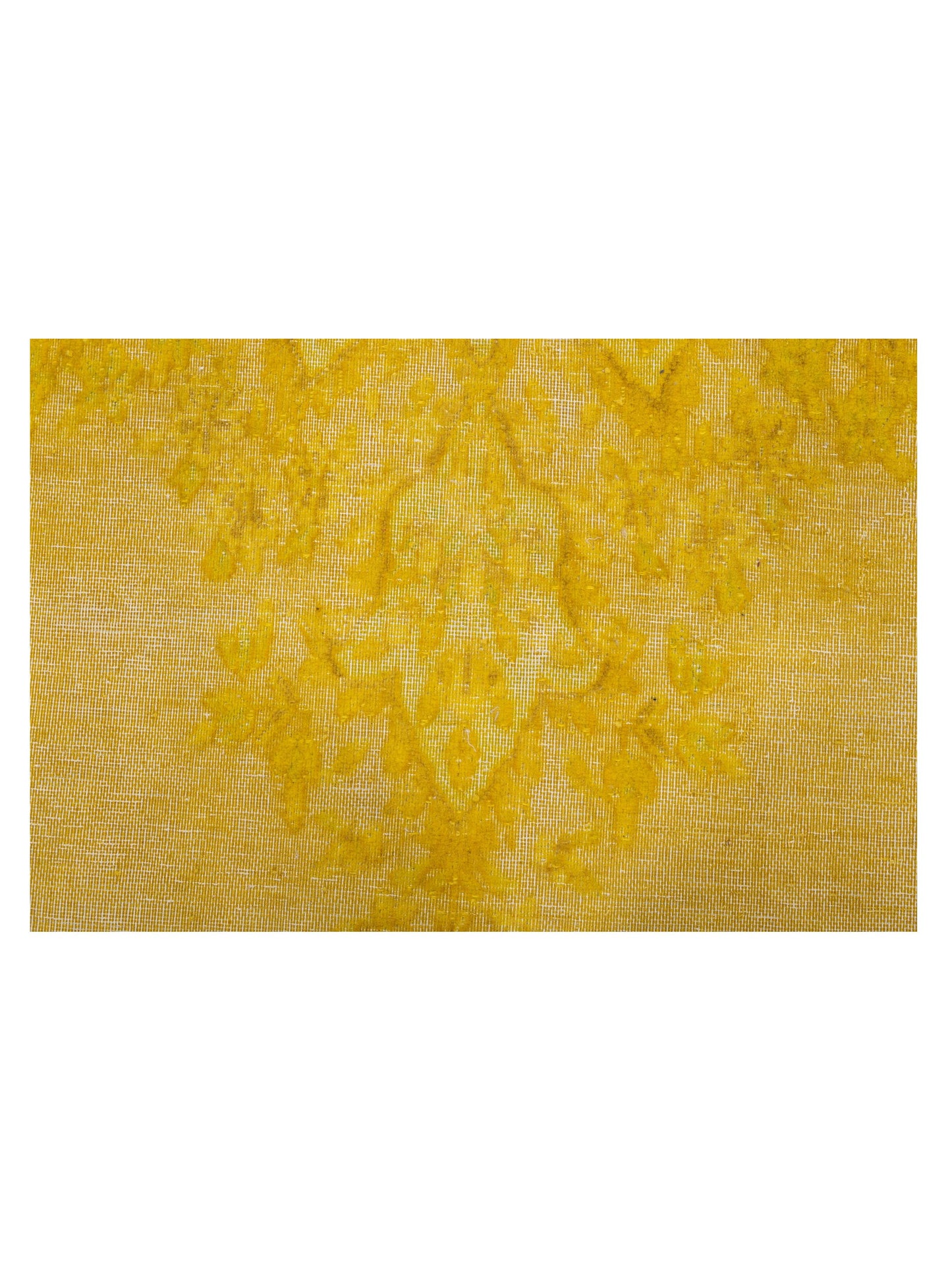 Vintage 128881 Yellow 9.4x12.9 Hand Knotted Rug