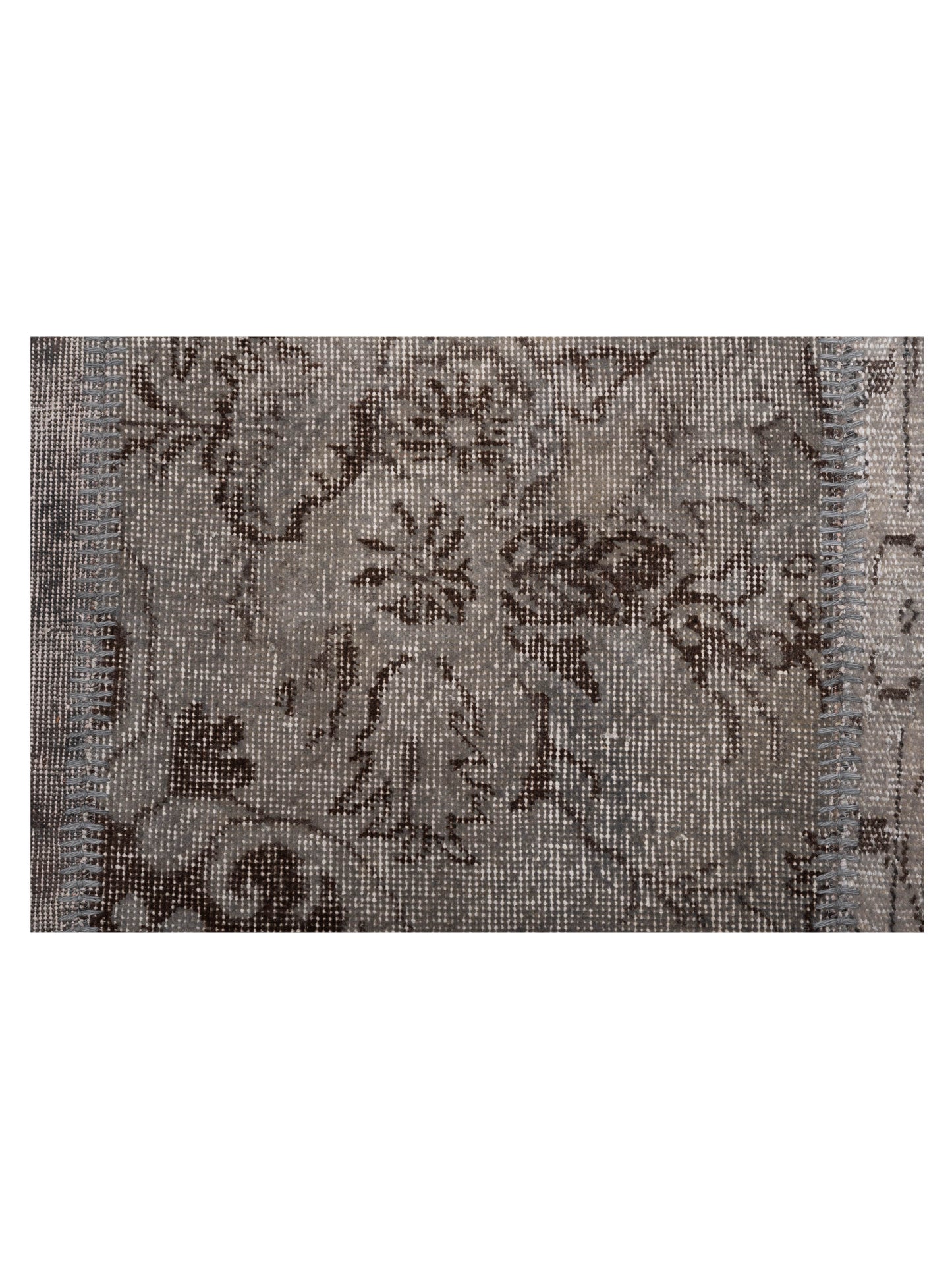 Turkish Vestige Patchwork 128943 Gray 10x14 Hand Knotted Rug