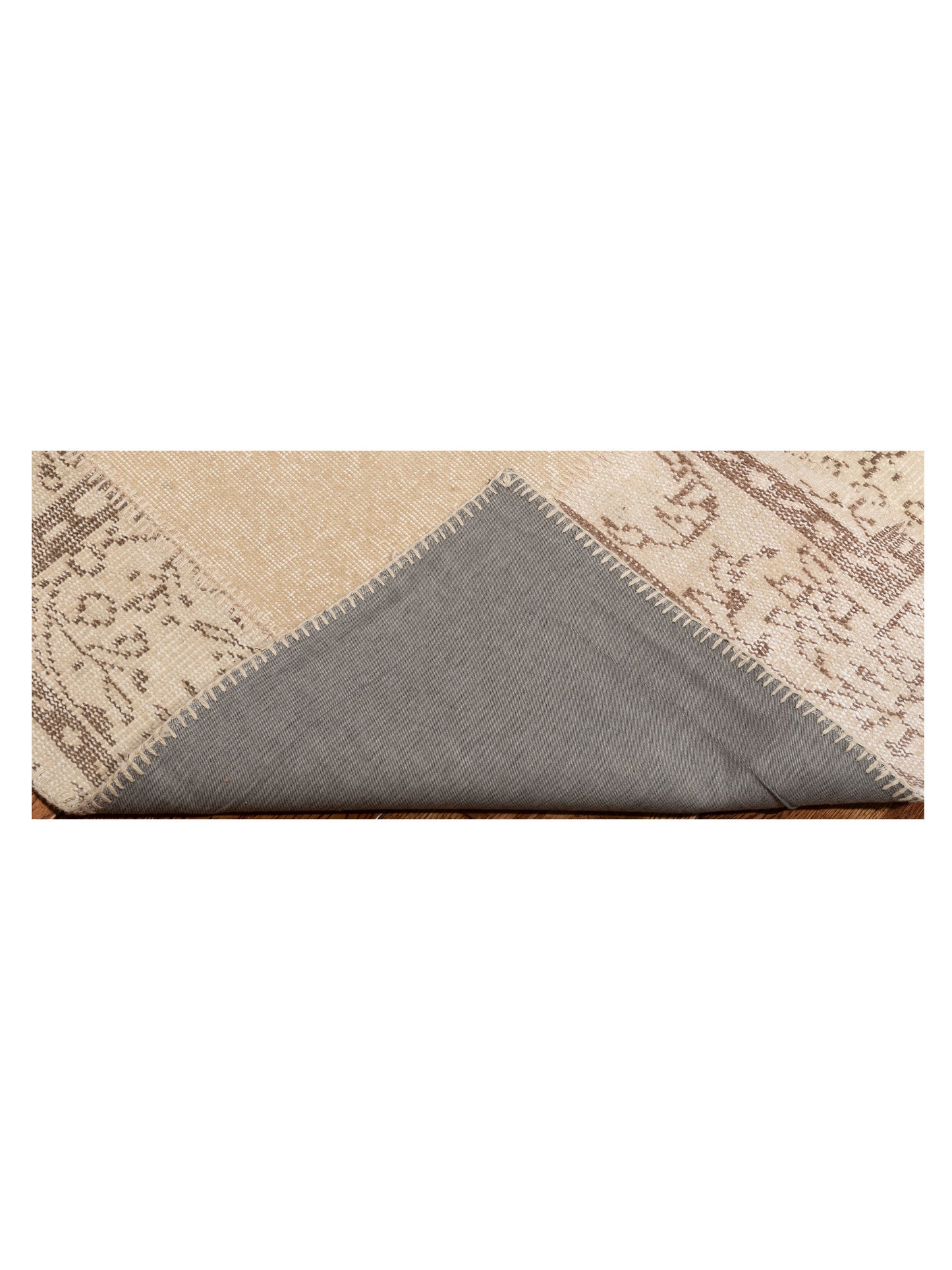 Turkish Vestige Patchwork 128986 Natural 9x12 Hand Knotted Rug
