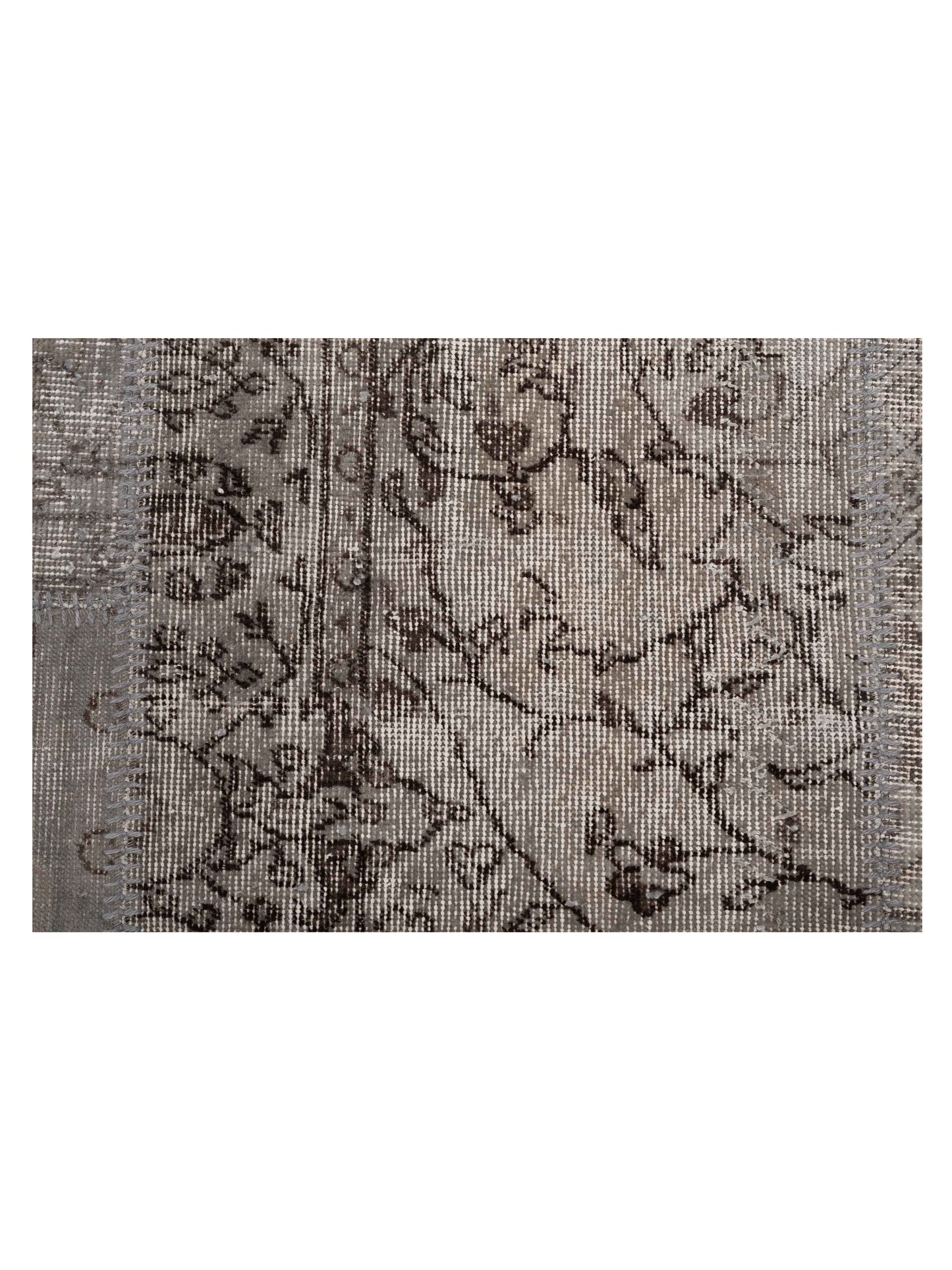 Turkish Vestige Patchwork 129006 Gray 9x12 Hand Knotted Rug
