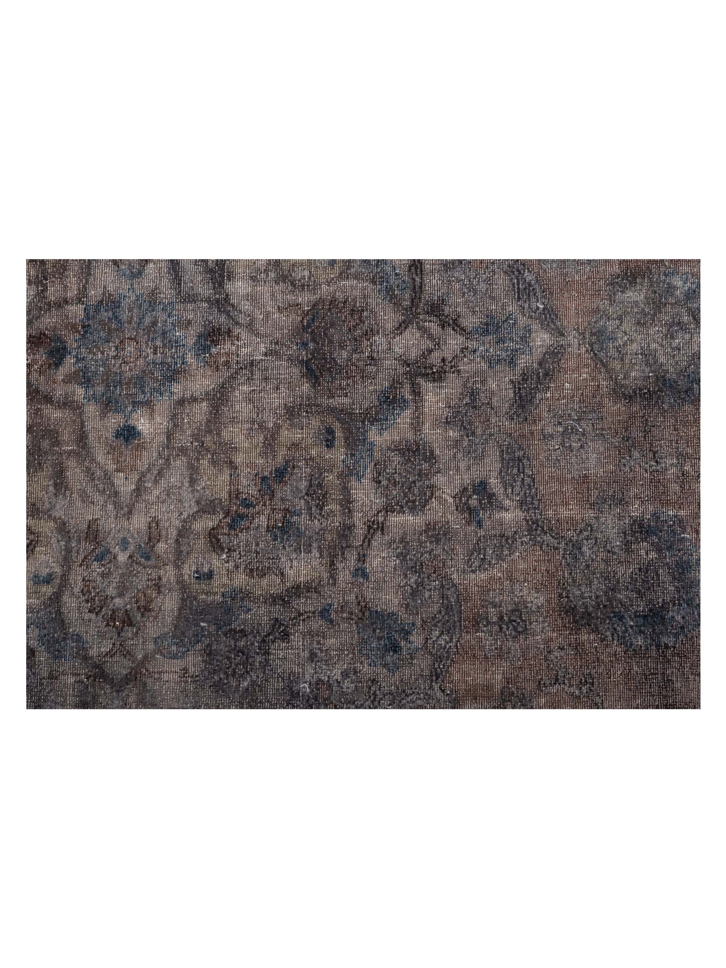 Vintage 129020 Dark Gray 9x12.1 Hand Knotted Rug