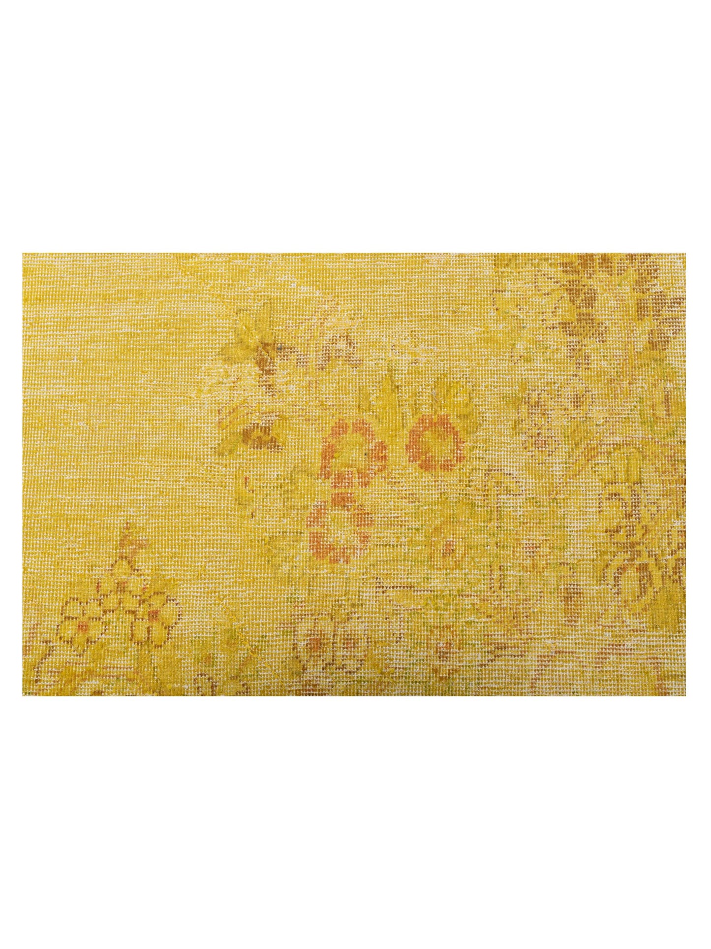 Vintage 129024 Yellow 10.2x13.8 Hand Knotted Rug