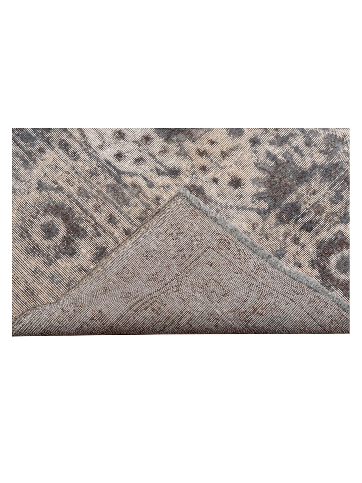 Vintage 129028 Gray 8.5x11.2 Hand Knotted Rug