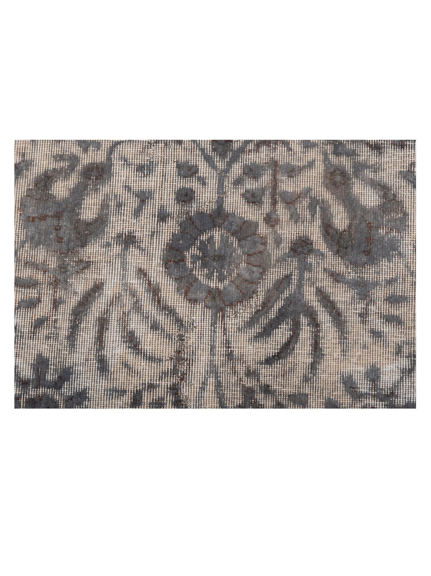 Vintage 129028 Gray 8.5x11.2 Hand Knotted Rug