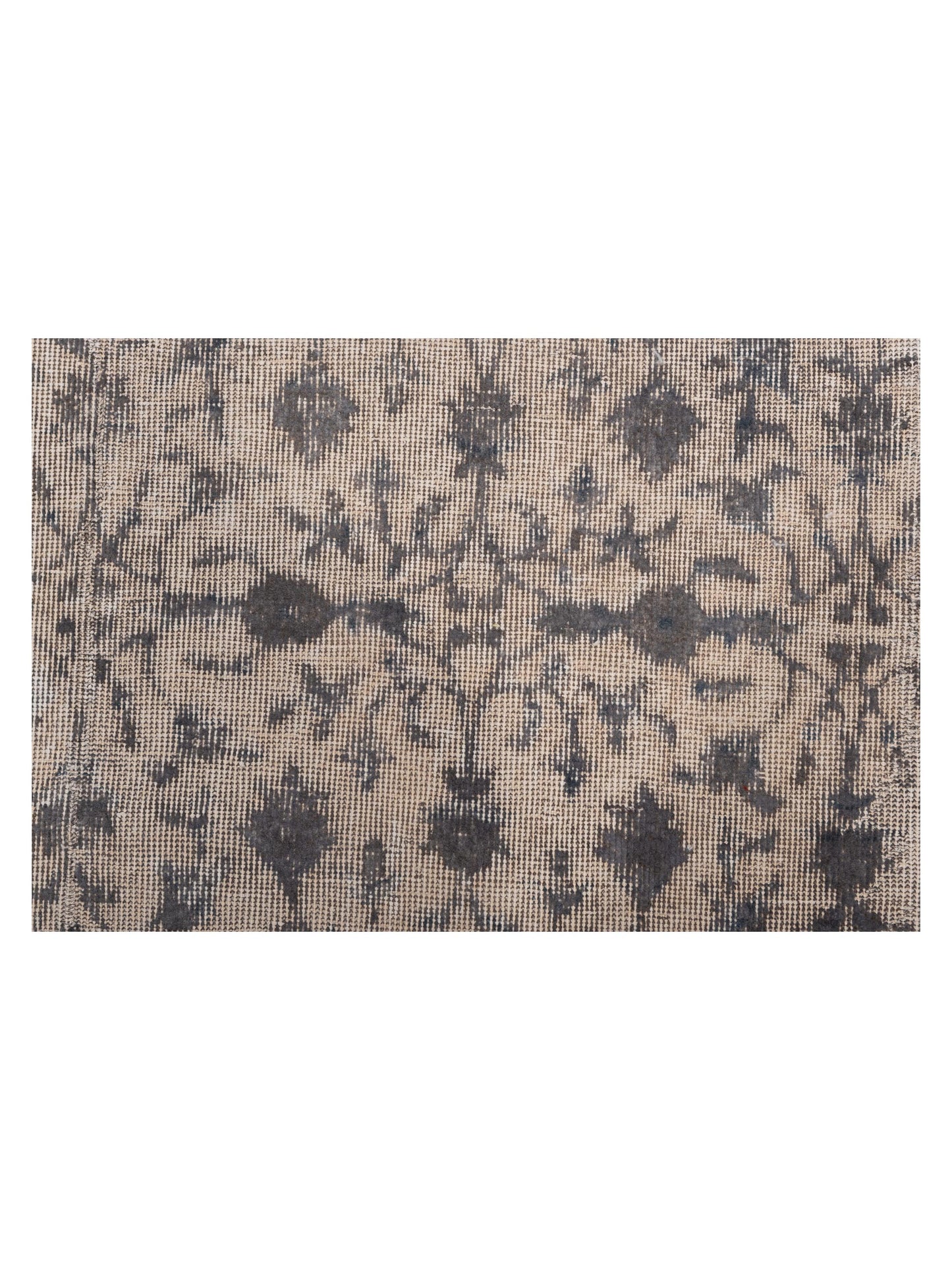 Vintage 129030 Silver Gray 8.1x12 Hand Knotted Rug