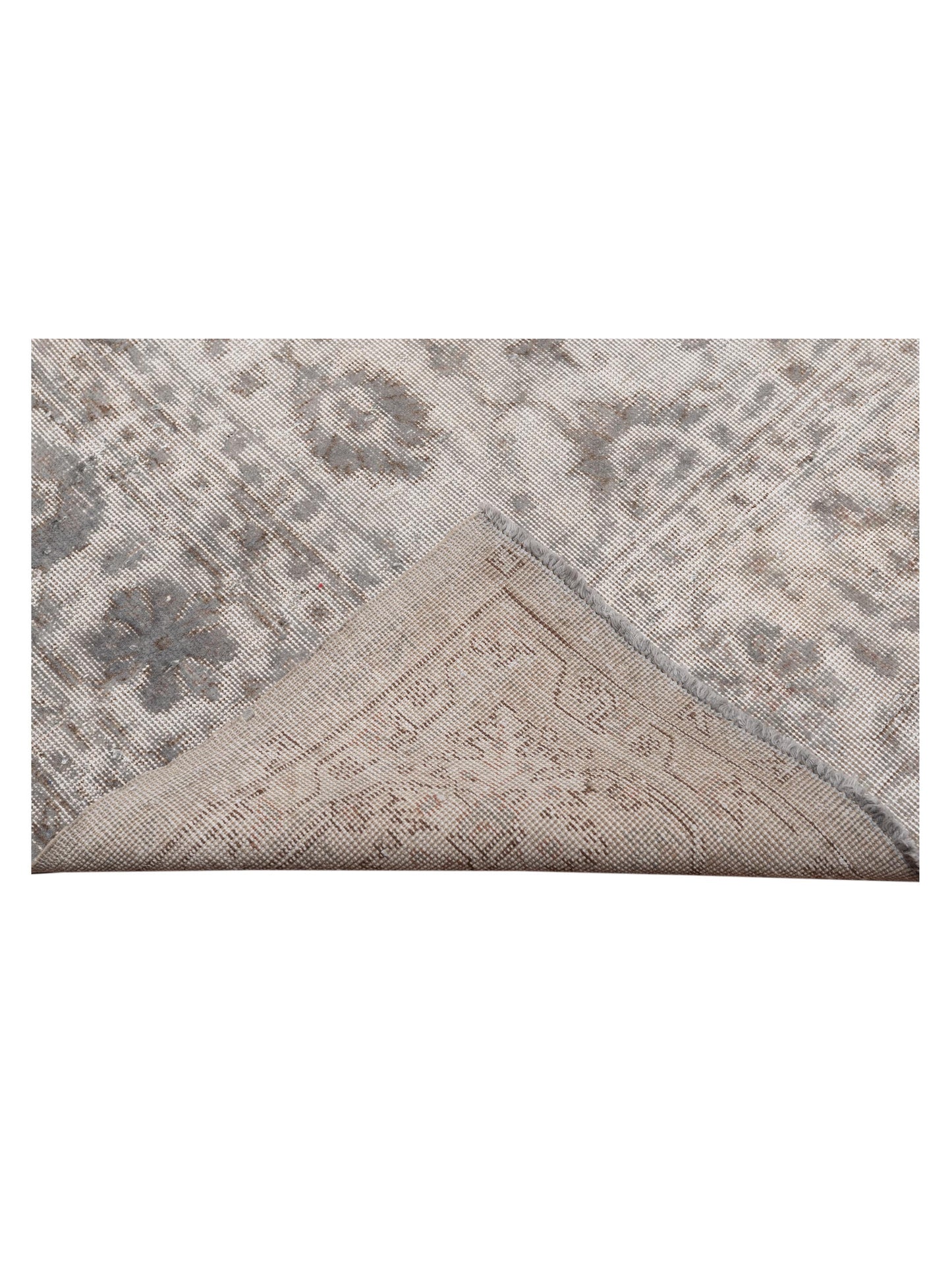 Vintage 129032 Silver 8.10x12.2 Hand Knotted Rug