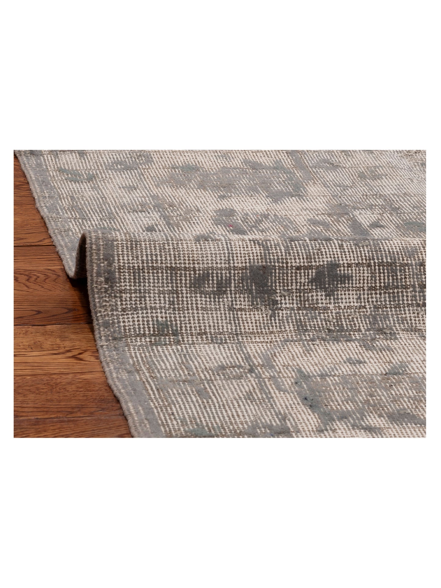 Vintage 129033 Gray 8.6x12.3 Hand Knotted Rug