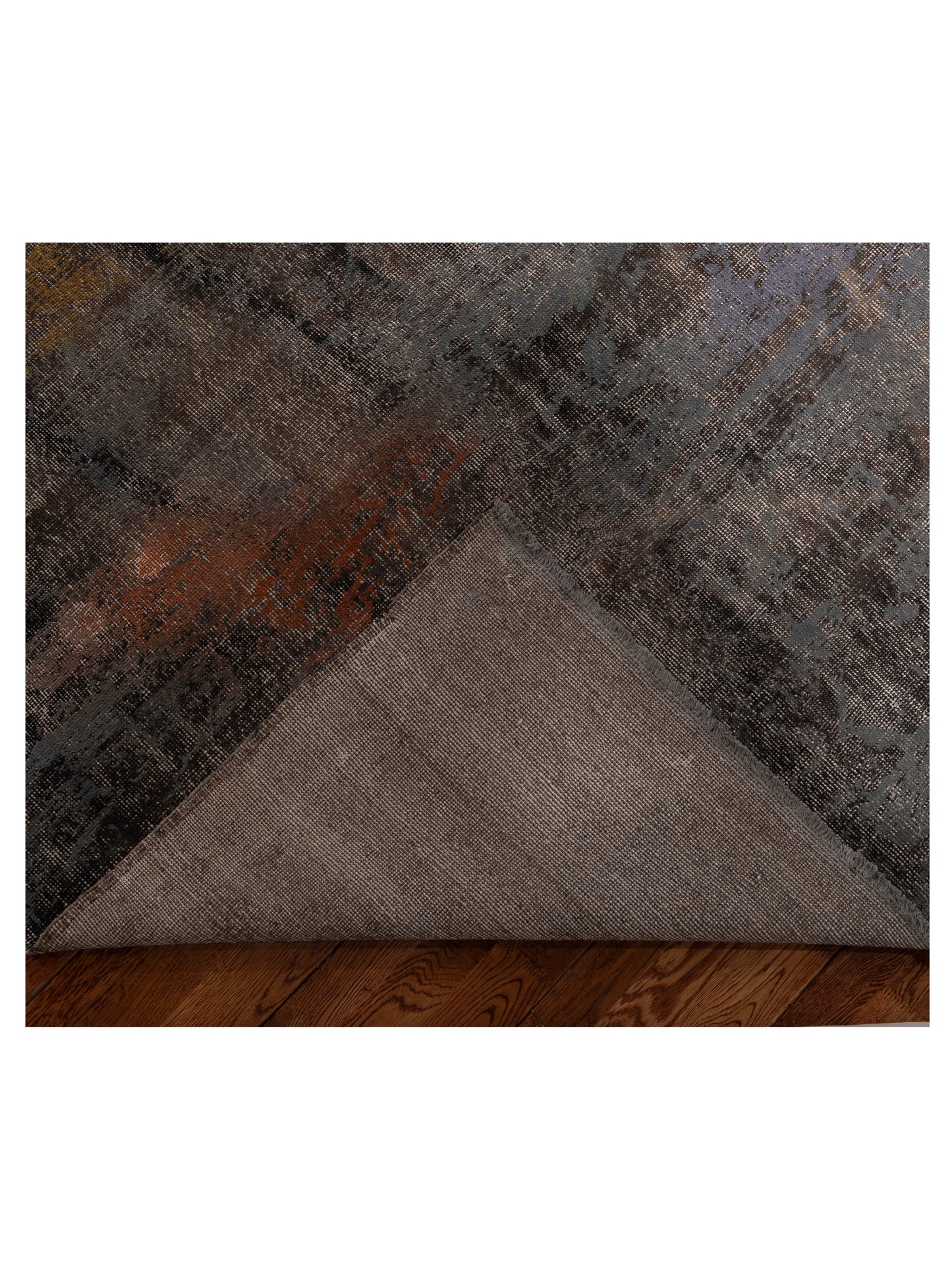 Vintage 129045 Gray 11x15.10 Hand Knotted Rug