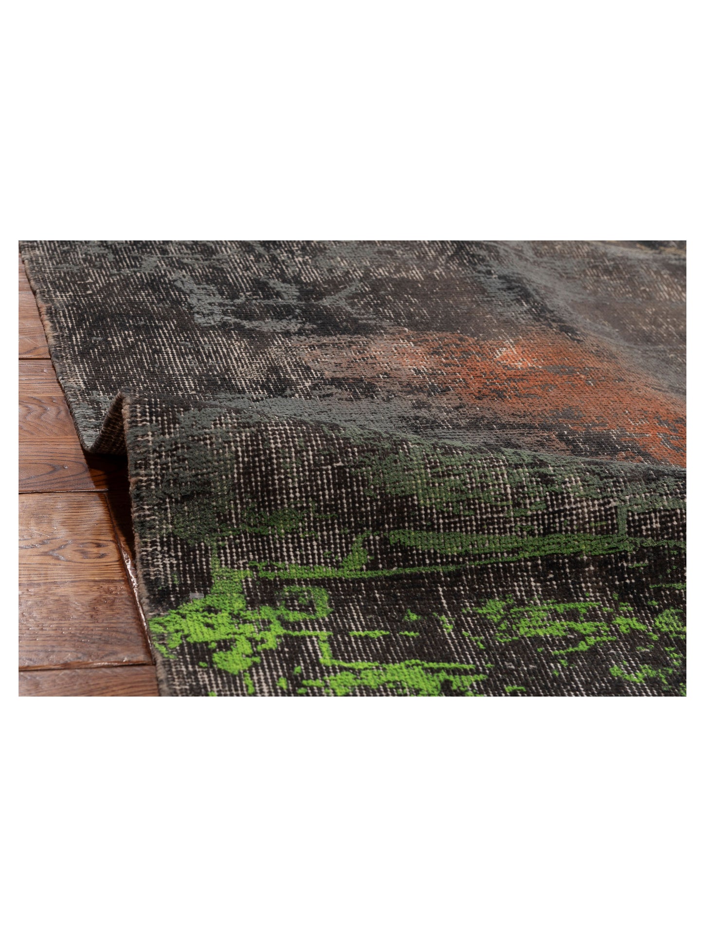 Vintage 129045 Gray 11x15.10 Hand Knotted Rug