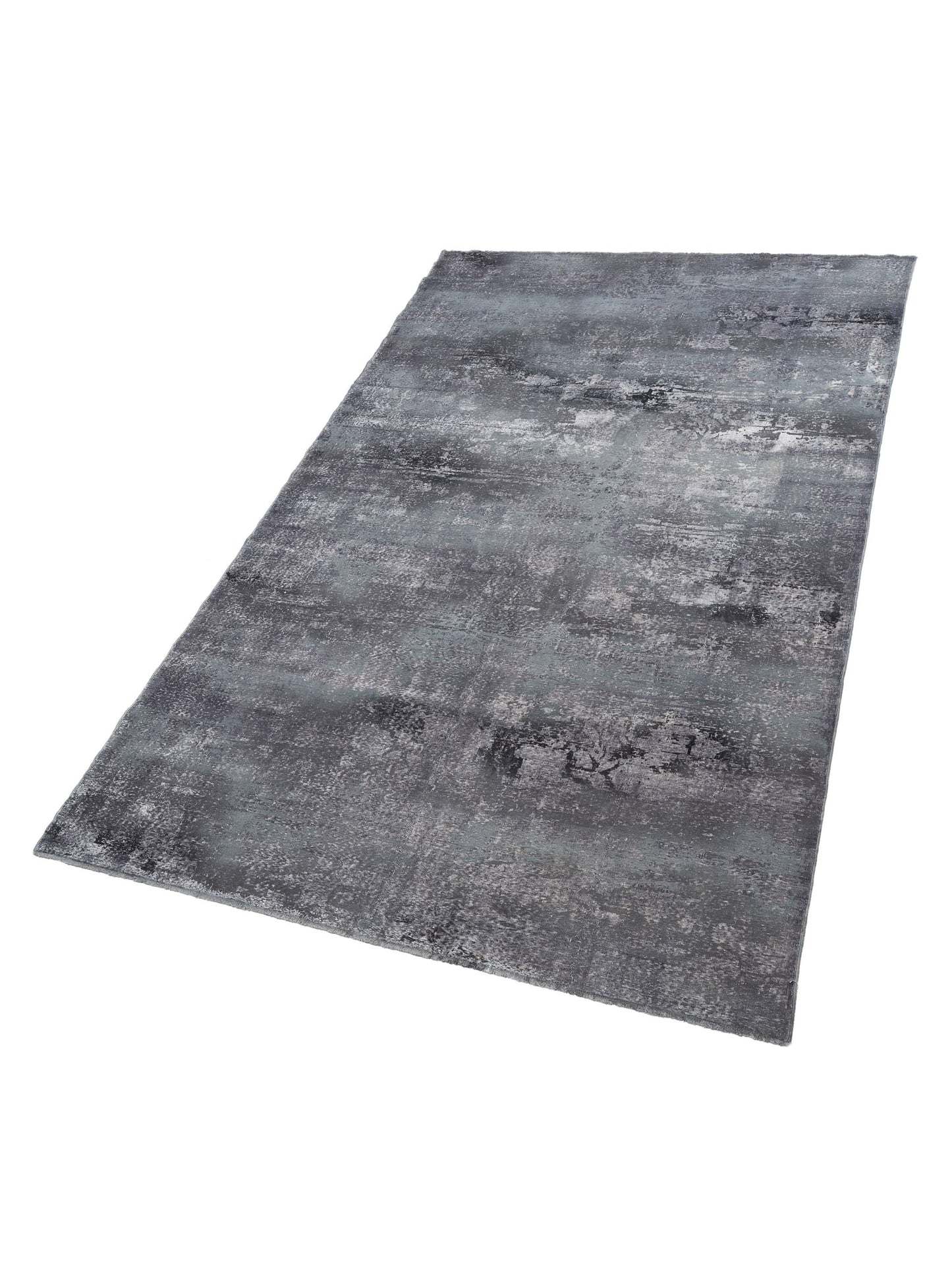 Vintage 129061 Dark Gray 8.2x13.1 Hand Knotted Rug