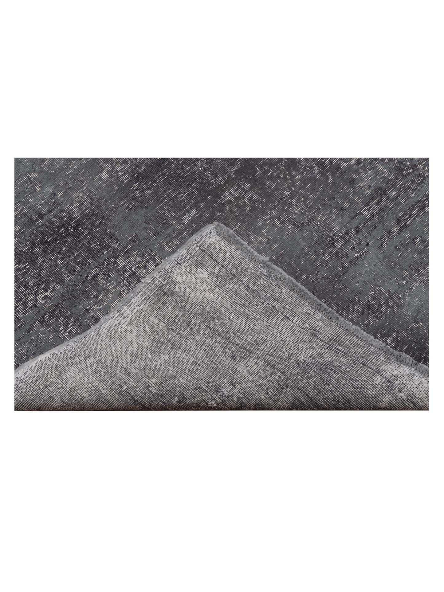Vintage 129061 Dark Gray 8.2x13.1 Hand Knotted Rug