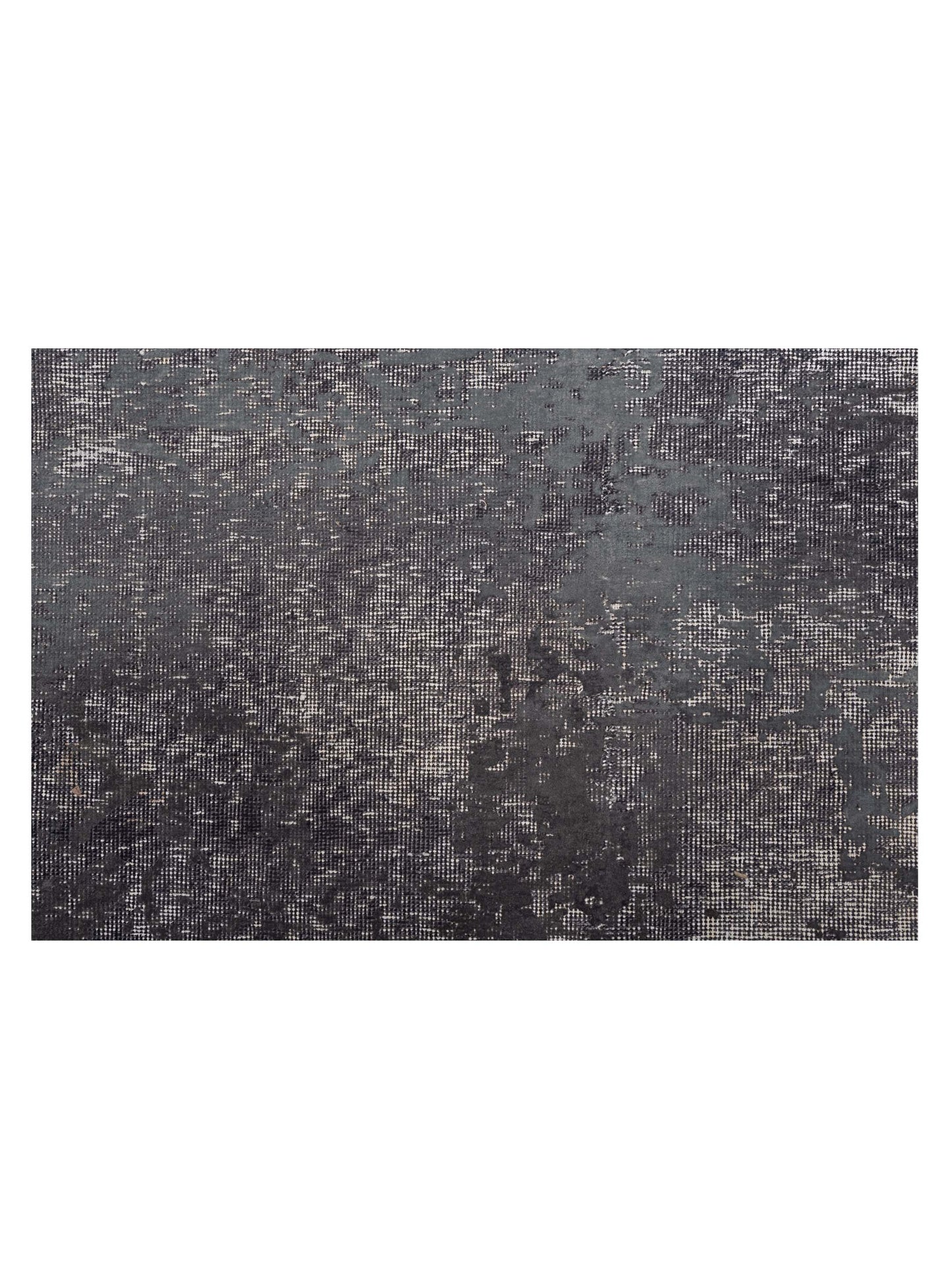 Vintage 129061 Dark Gray 8.2x13.1 Hand Knotted Rug