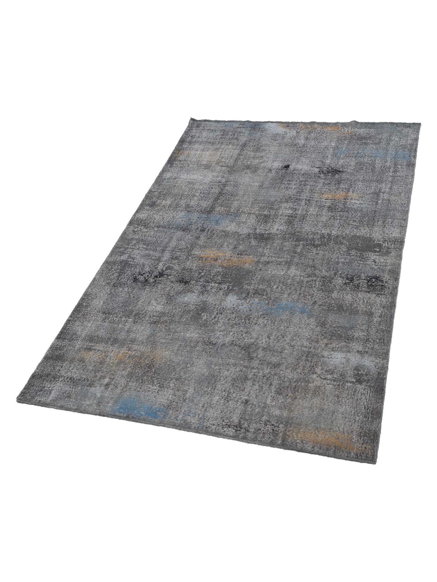 Vintage 129067 Gray 6.11x11 Hand Knotted Rug