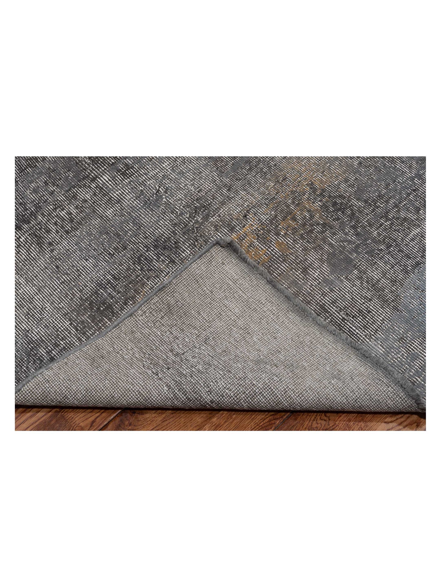 Vintage 129067 Gray 6.11x11 Hand Knotted Rug