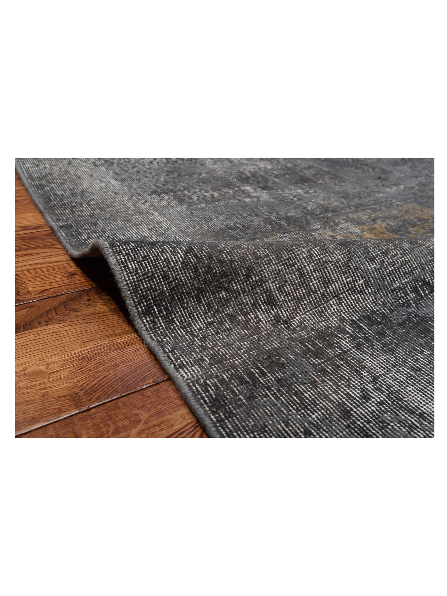 Vintage 129067 Gray 6.11x11 Hand Knotted Rug