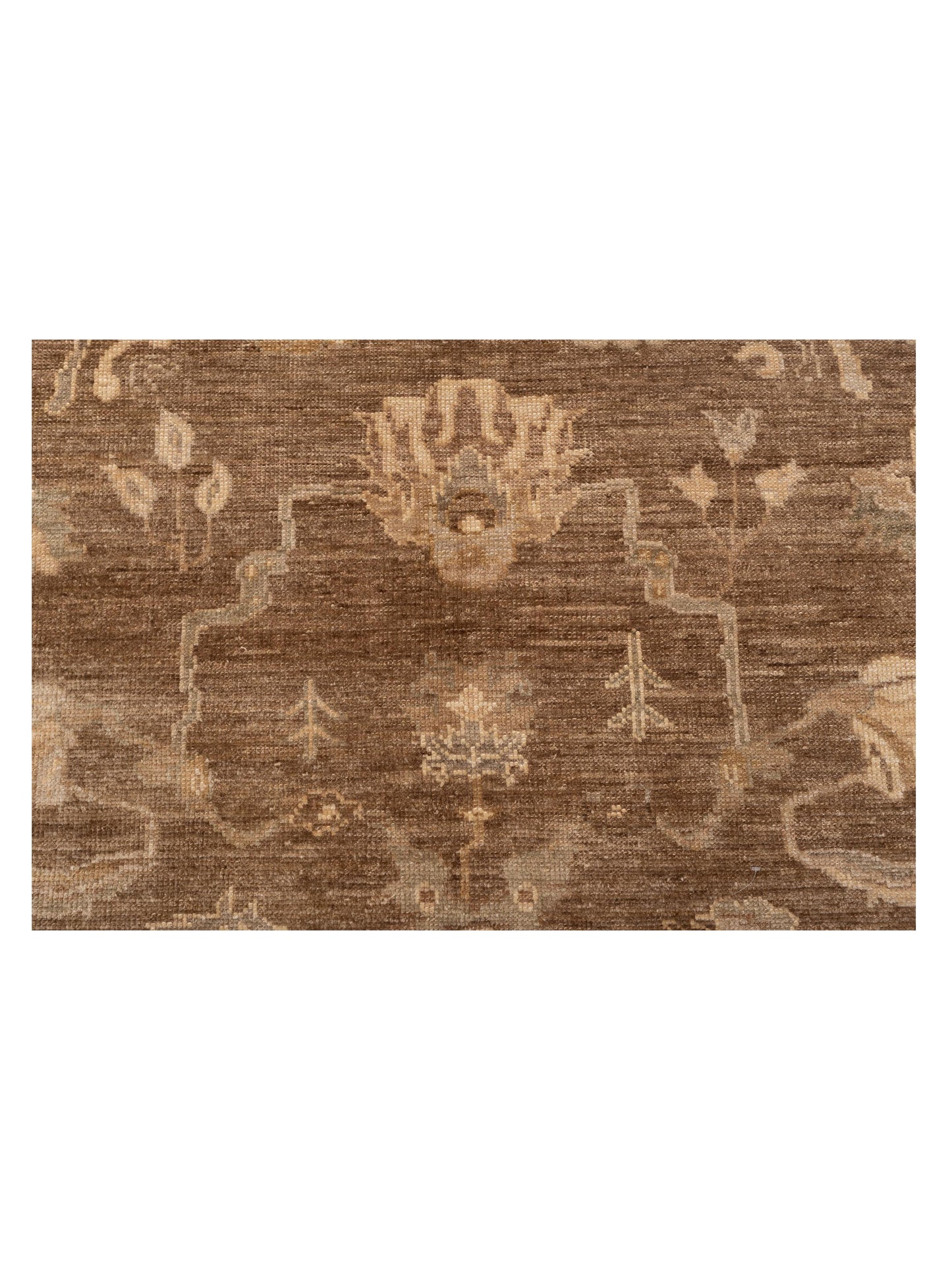 Angora Oushak 129265 Brown Green 8.3x9.9 Hand Knotted Rug