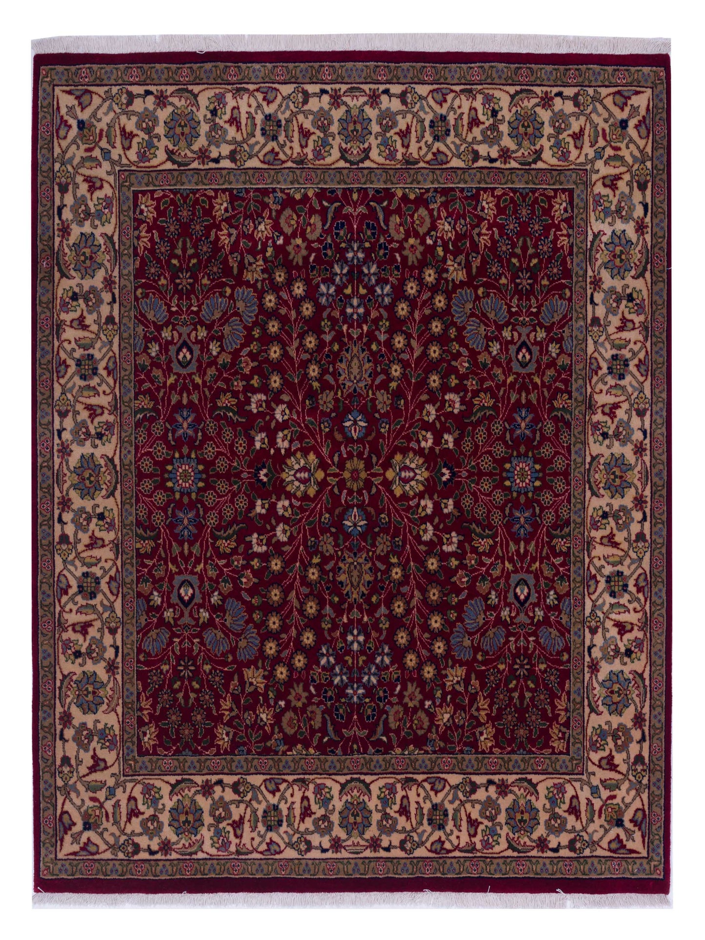 Pasha Hereke Red Ivory Traditional