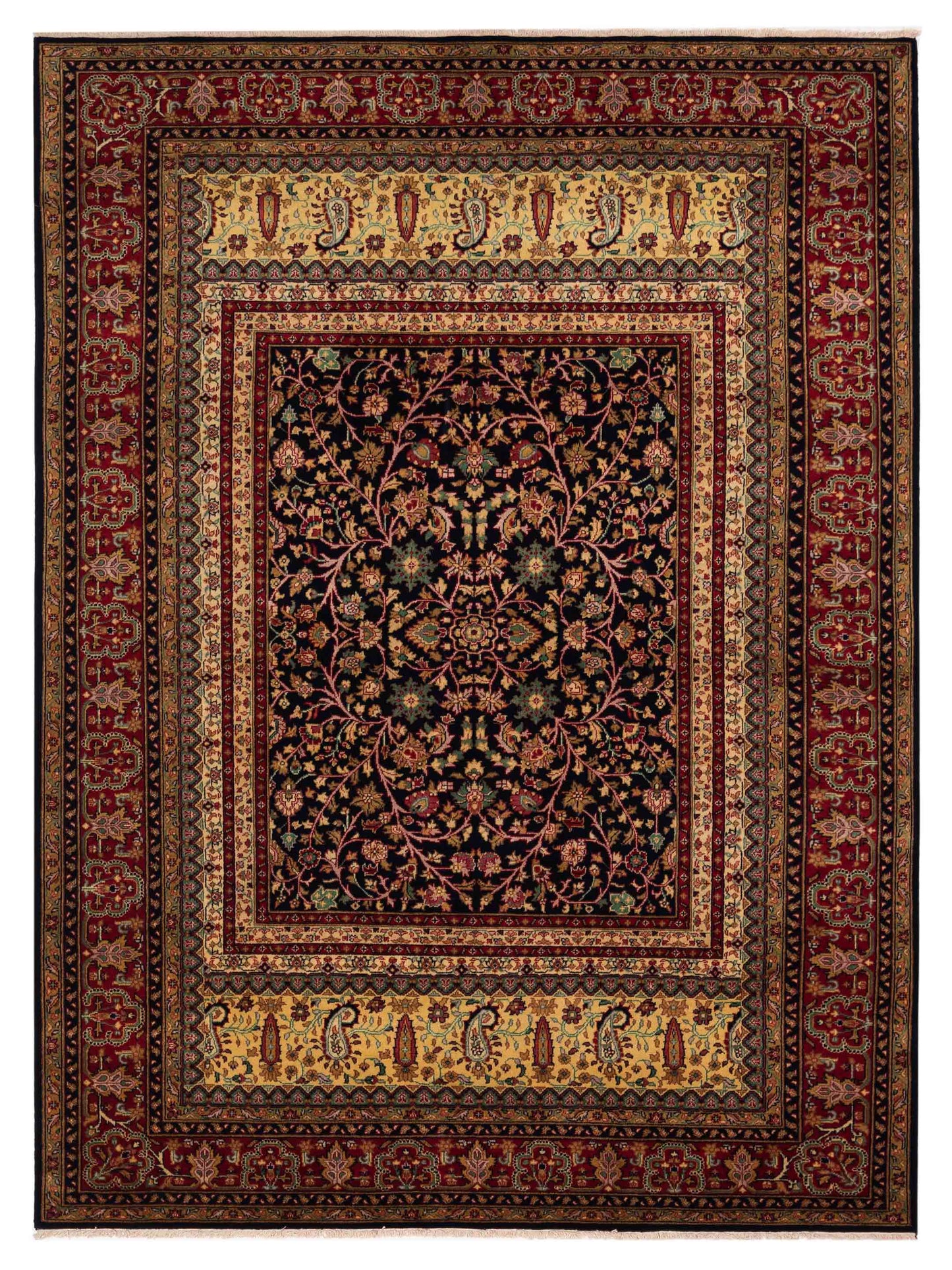 Rajpur Sivas Black Red Traditional