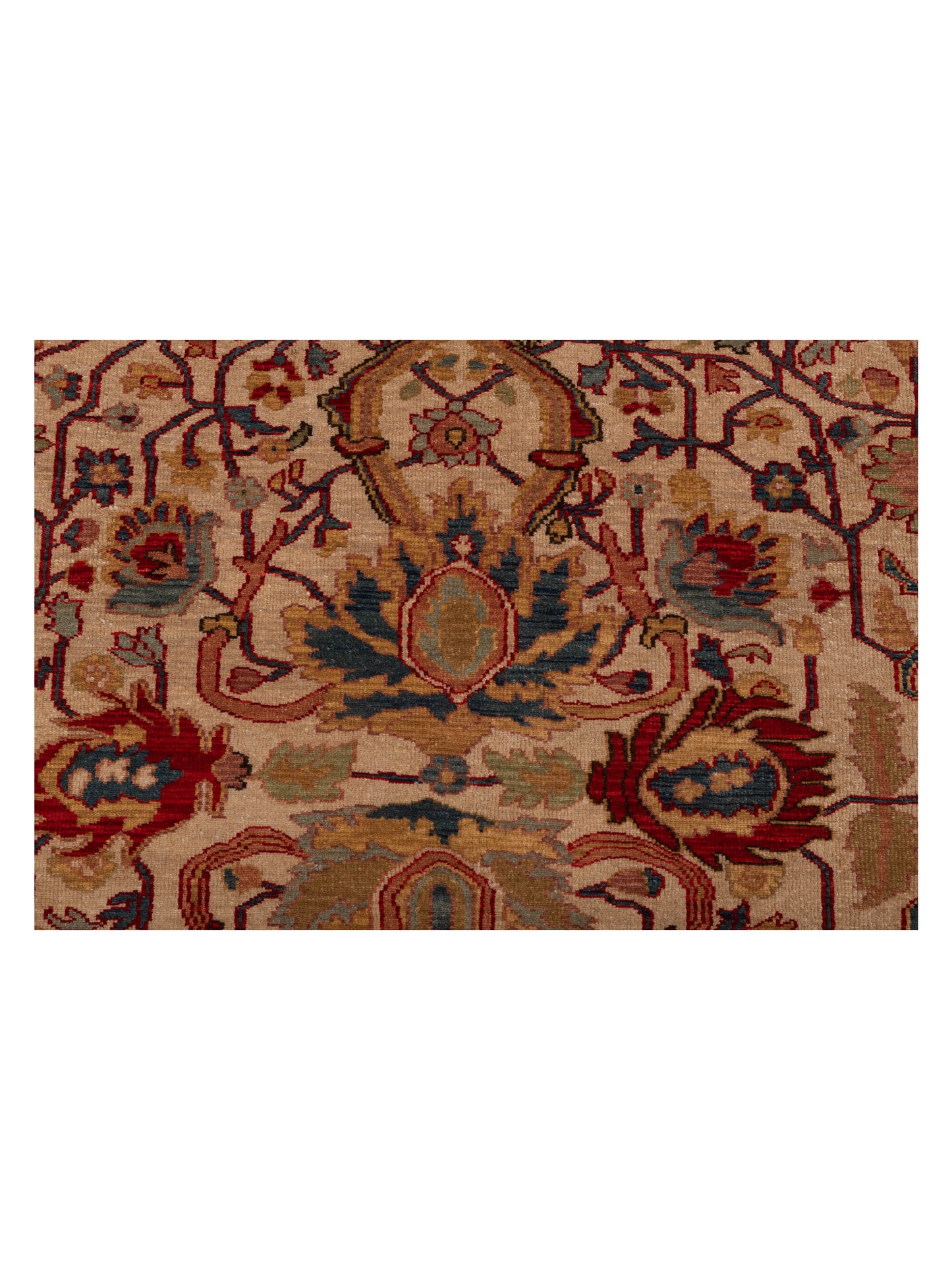 Simav 129503 Beige Red 9.4x12 Hand Knotted Rug