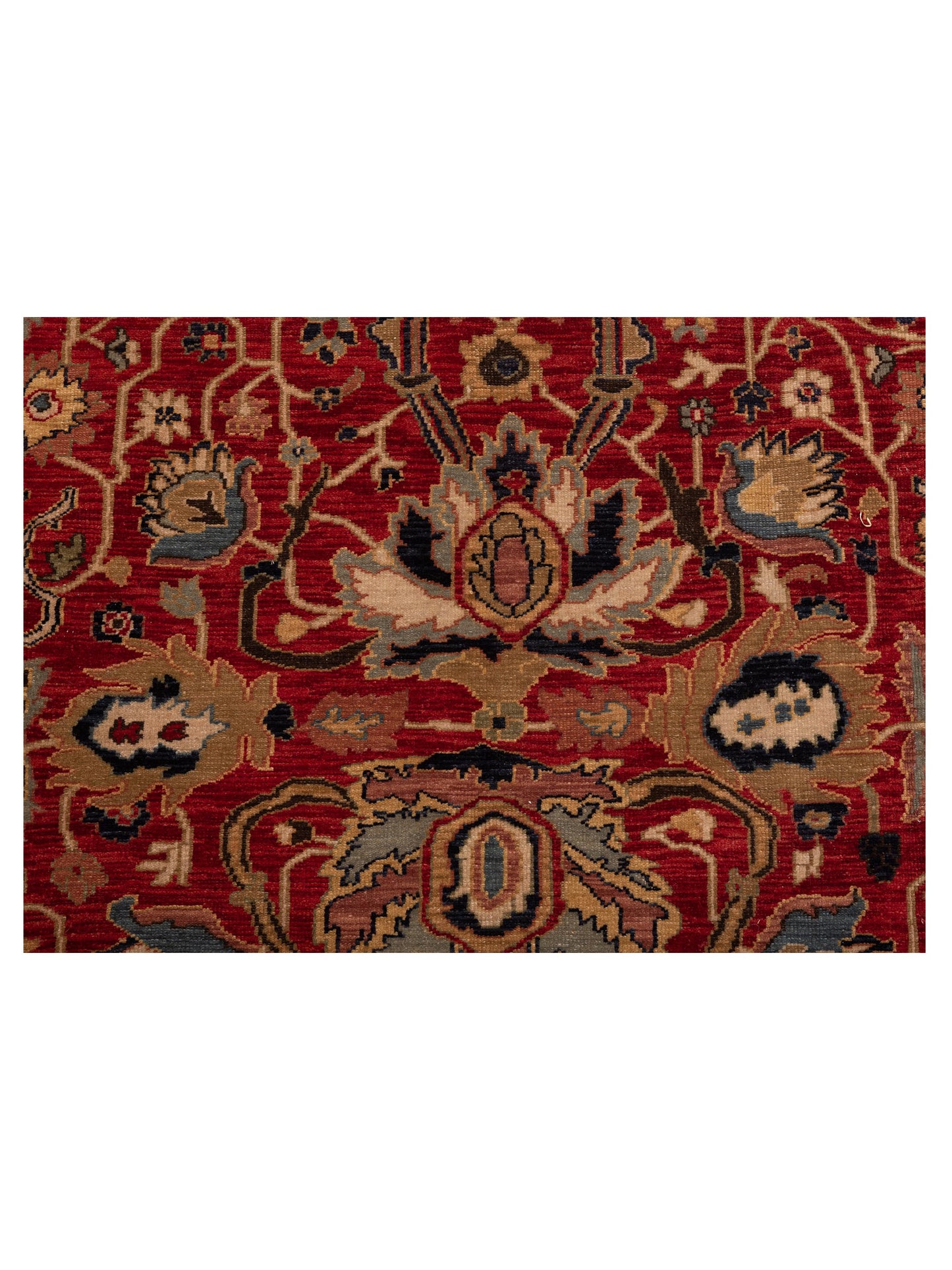 Simav 129504 Red Black 9.5x11.11 Hand Knotted Rug
