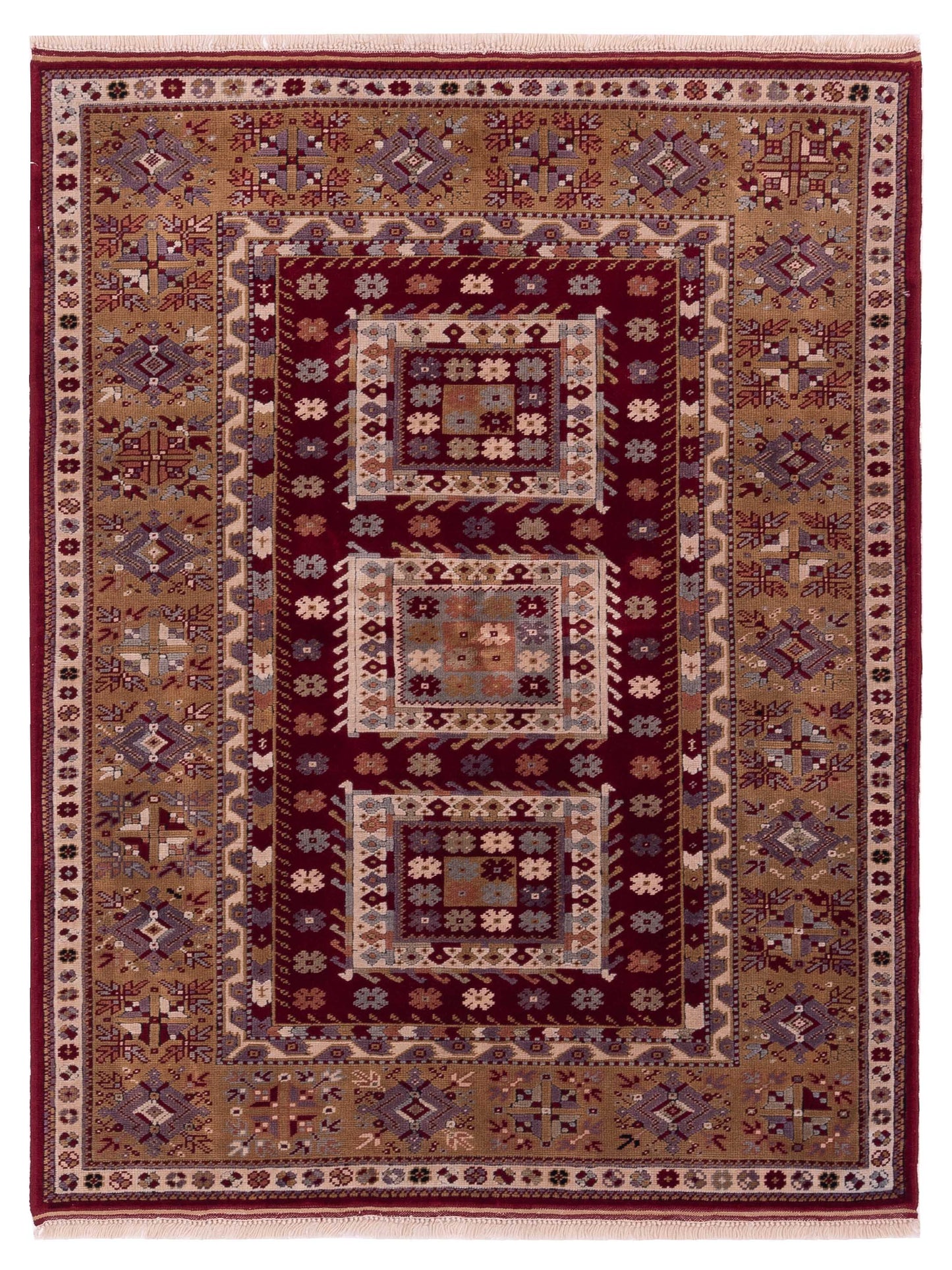 Pasha Turkish Shirwan Red Gold Traditional