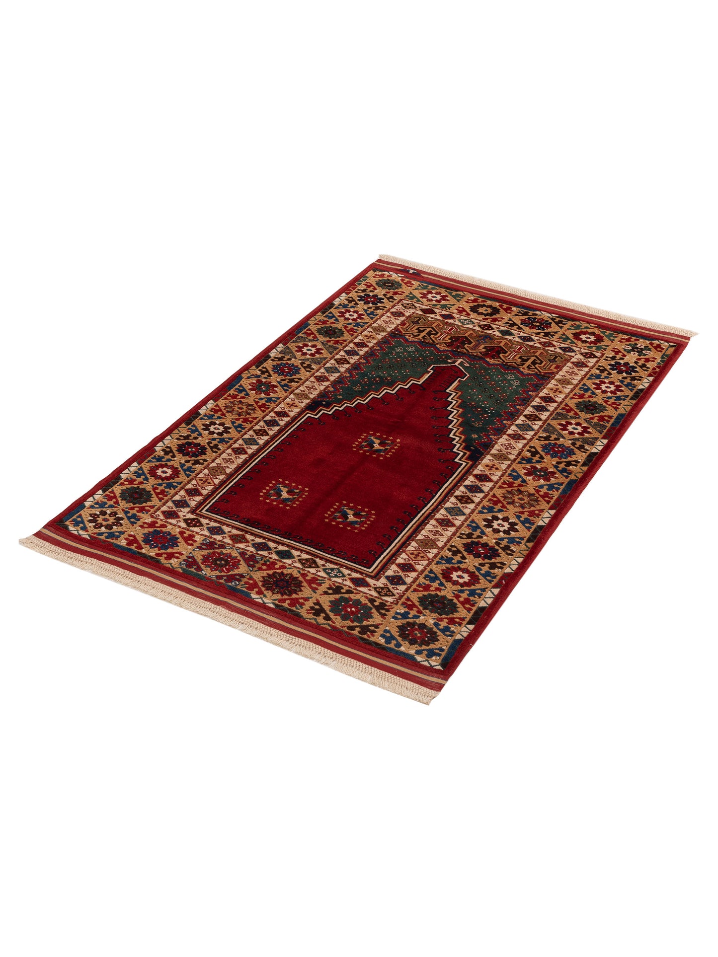 Turkish Shirwan 129657 Multi 3.11x5.10 Hand Knotted Rug