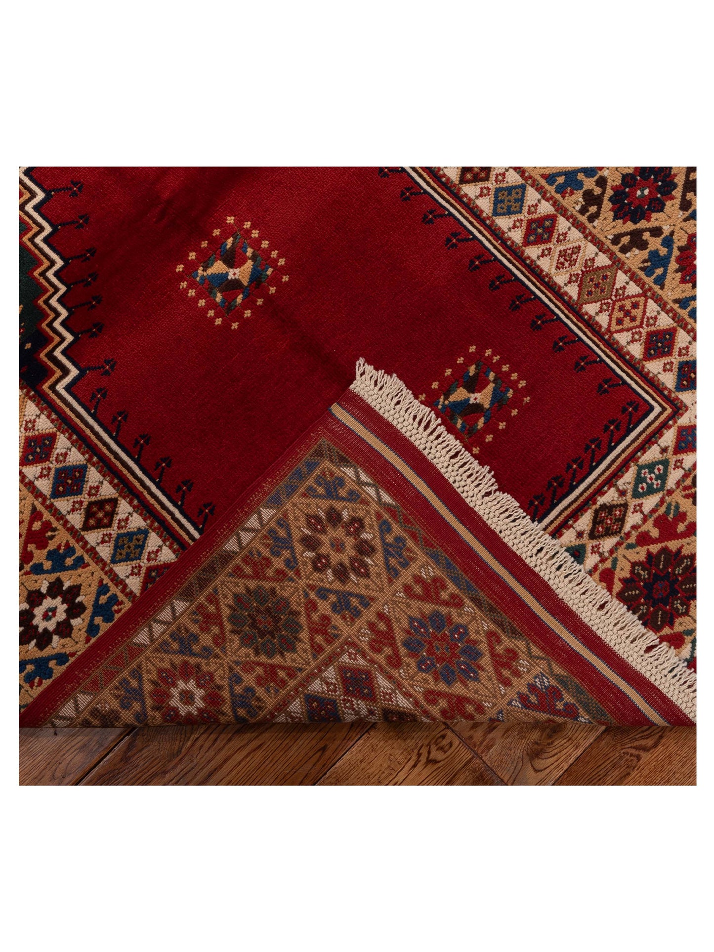 Turkish Shirwan 129657 Multi 3.11x5.10 Hand Knotted Rug