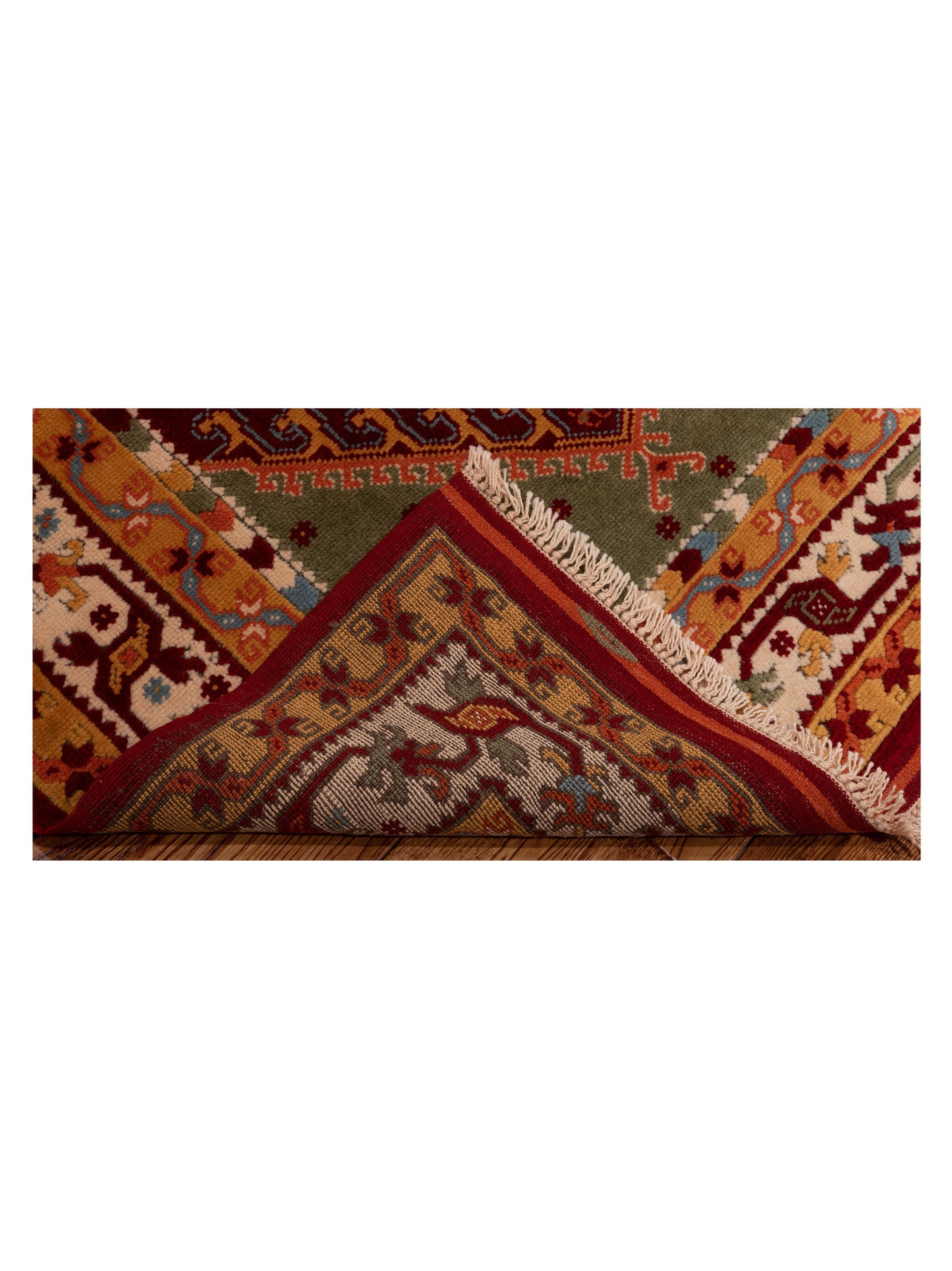 Turkish Shirwan 129659 Red Ivory 3.11x6 Hand Knotted Rug