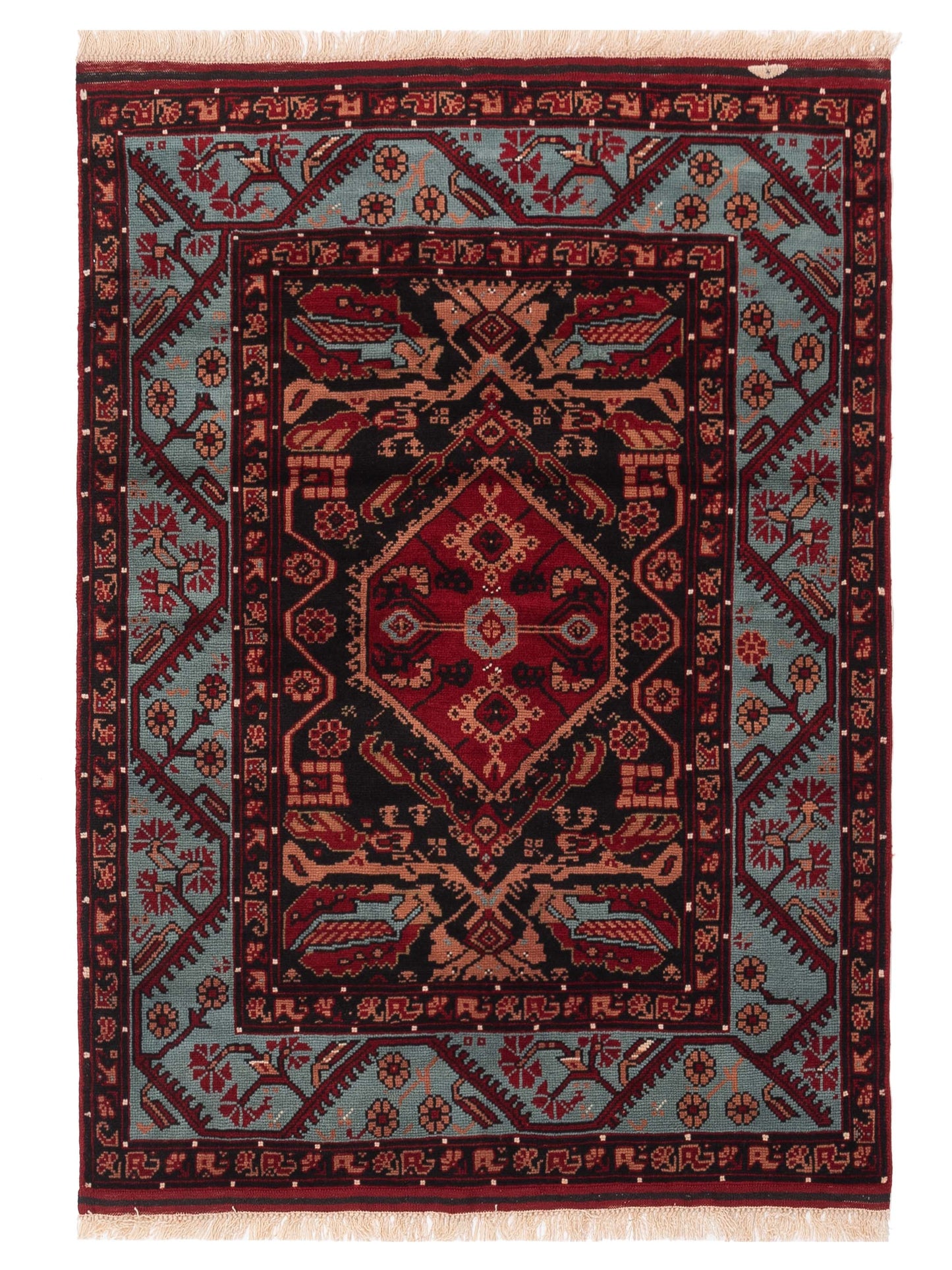Pasha Turkish Shirwan Black Blue Traditional
