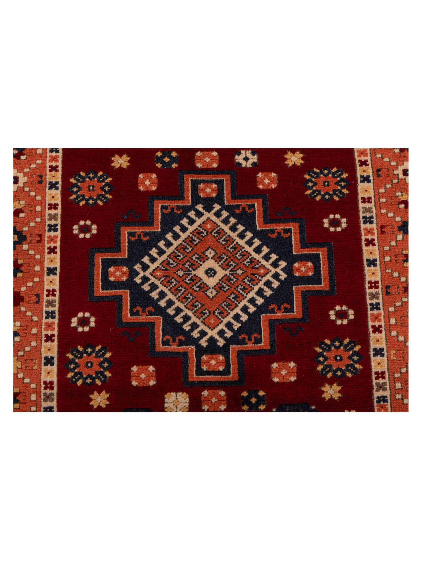 Turkish Shirwan 129687 Red Orange 3.11x5.7 Hand Knotted Rug