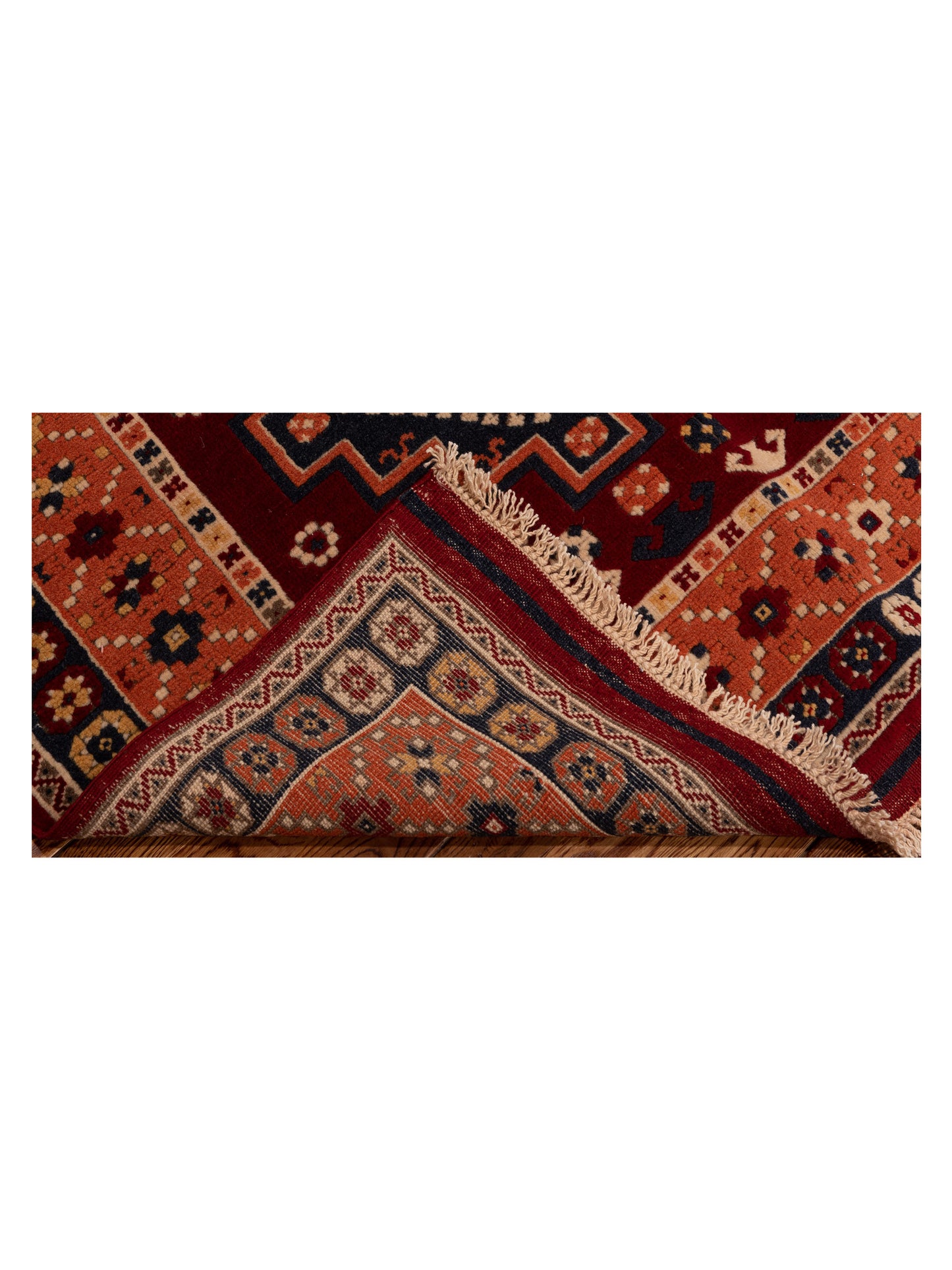 Turkish Shirwan 129687 Red Orange 3.11x5.7 Hand Knotted Rug