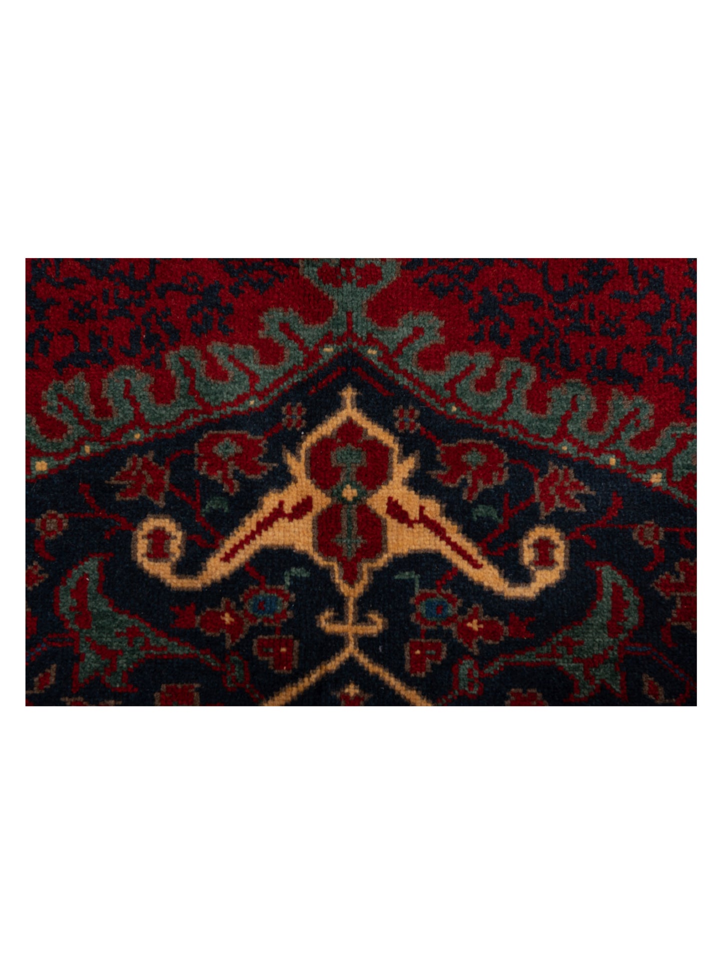 Turkish Shirwan 129708 Red Navy 6.5x8.10 Hand Knotted Rug