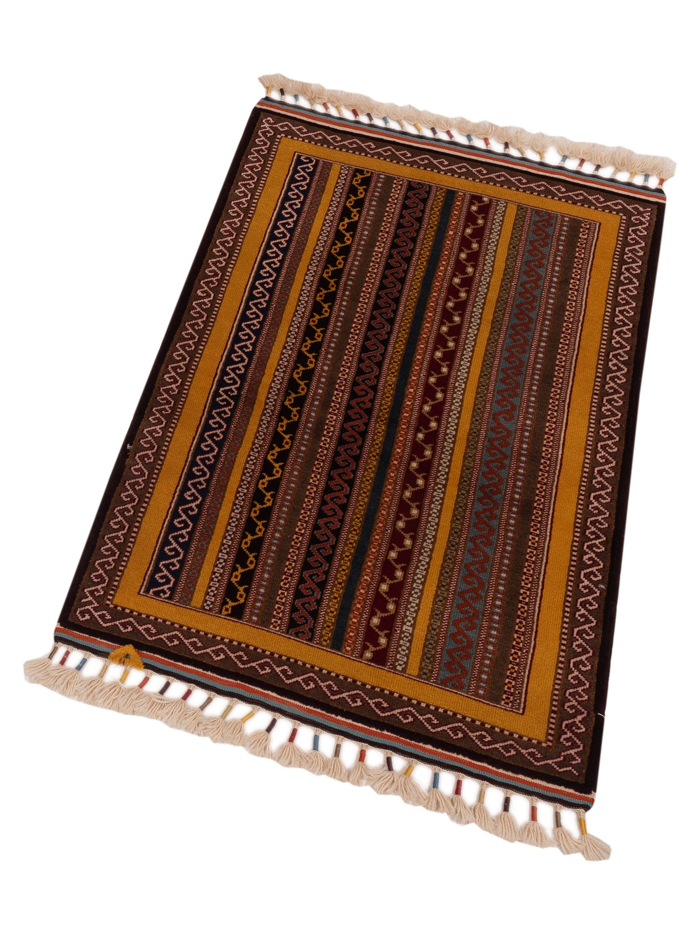 Turkish Shirwan 129739 Multi 3x4.7 Hand Knotted Rug