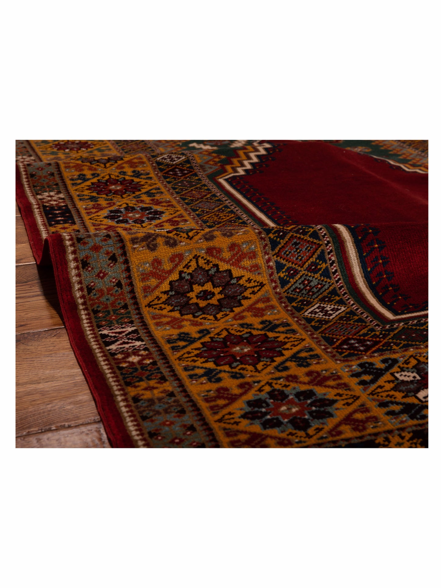 Turkish Vestige Patchwork 129773 Blue 8.1x9.11 Hand Knotted Rug