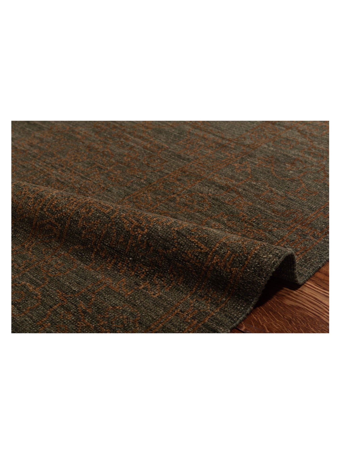Ceyhan Ruby Teal Green Brown 6.1x8.9 Hand Knotted Rug