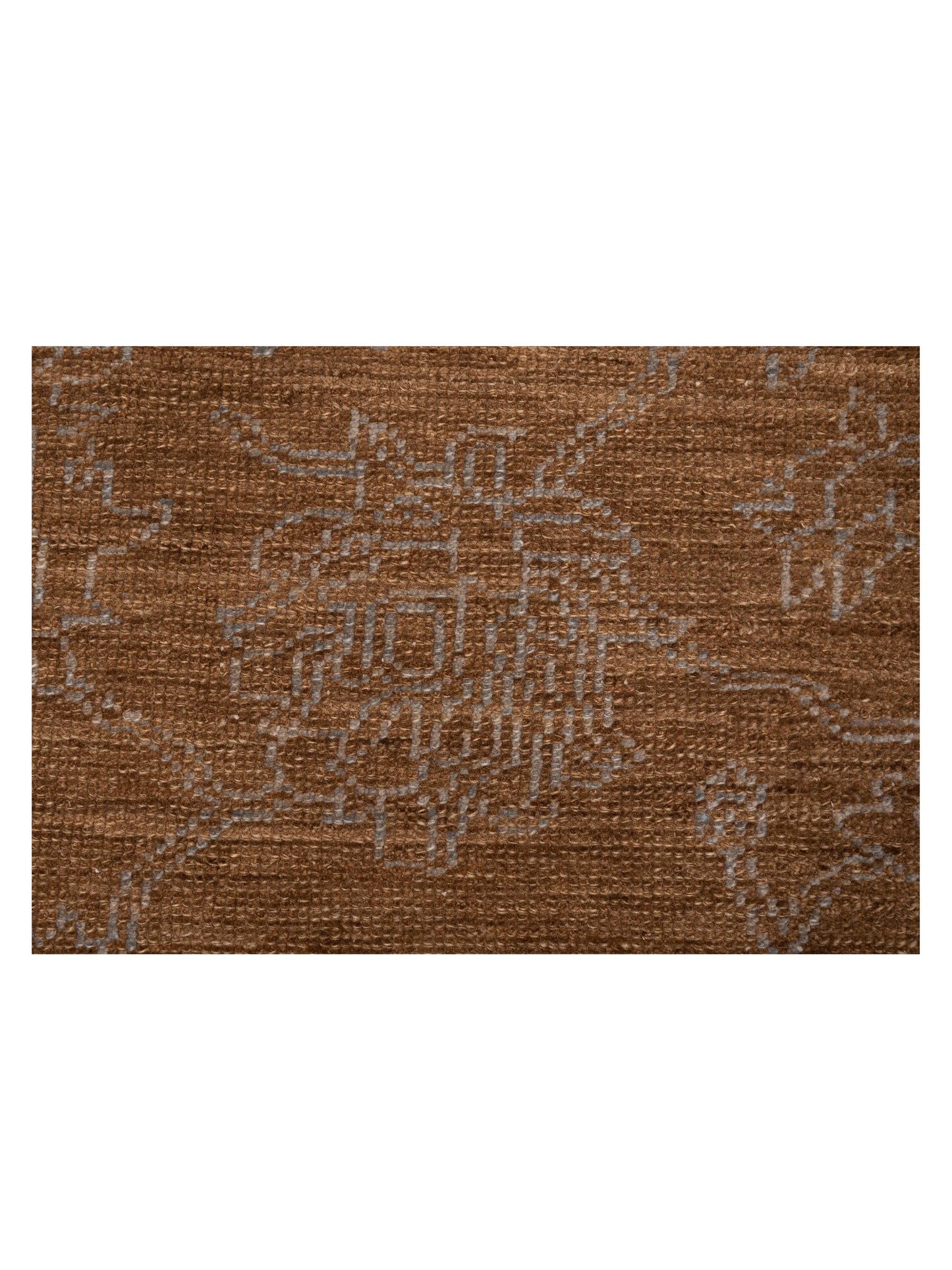 Ceyhan Opal Brown Ice Blue 6.2x9 Hand Knotted Rug
