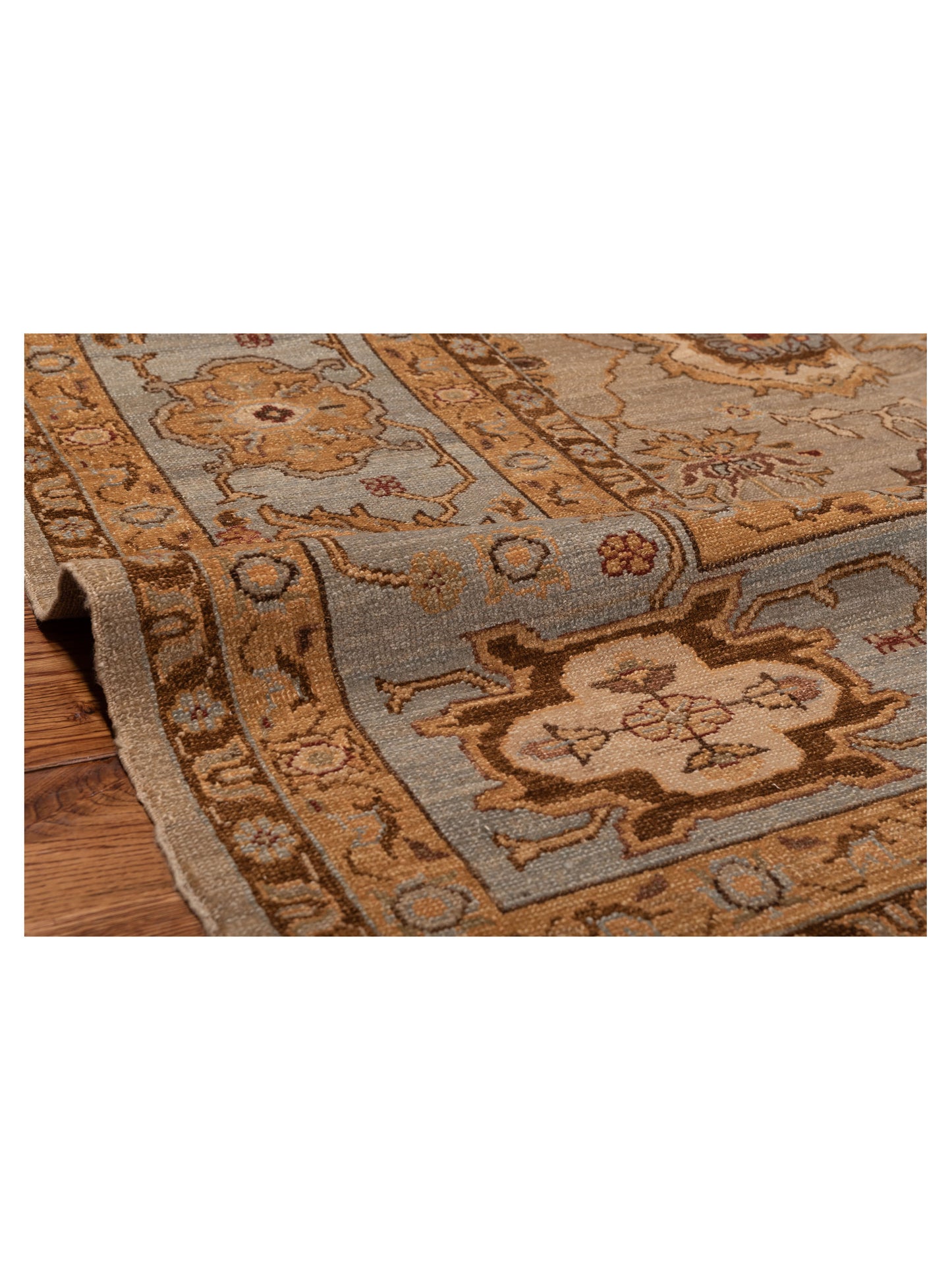 Karya Semele Silver Blue 9.1x11.2 Hand Knotted Rug