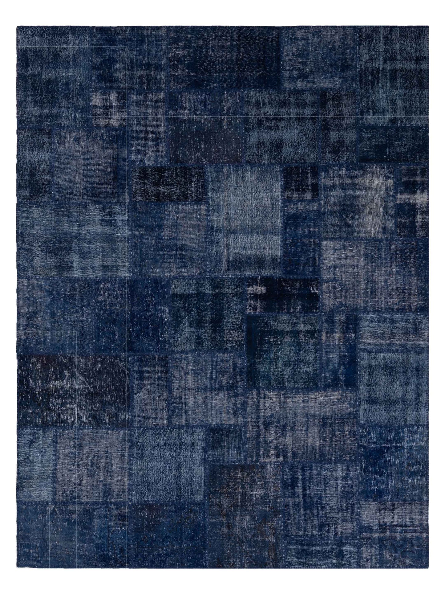 Pasha Turkish Vestige Patchwork Navy Contemporary