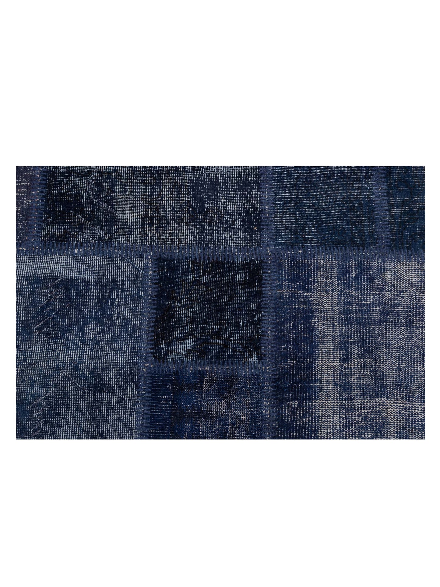 Turkish Vestige Patchwork 129799 Navy 9x12 Hand Knotted Rug