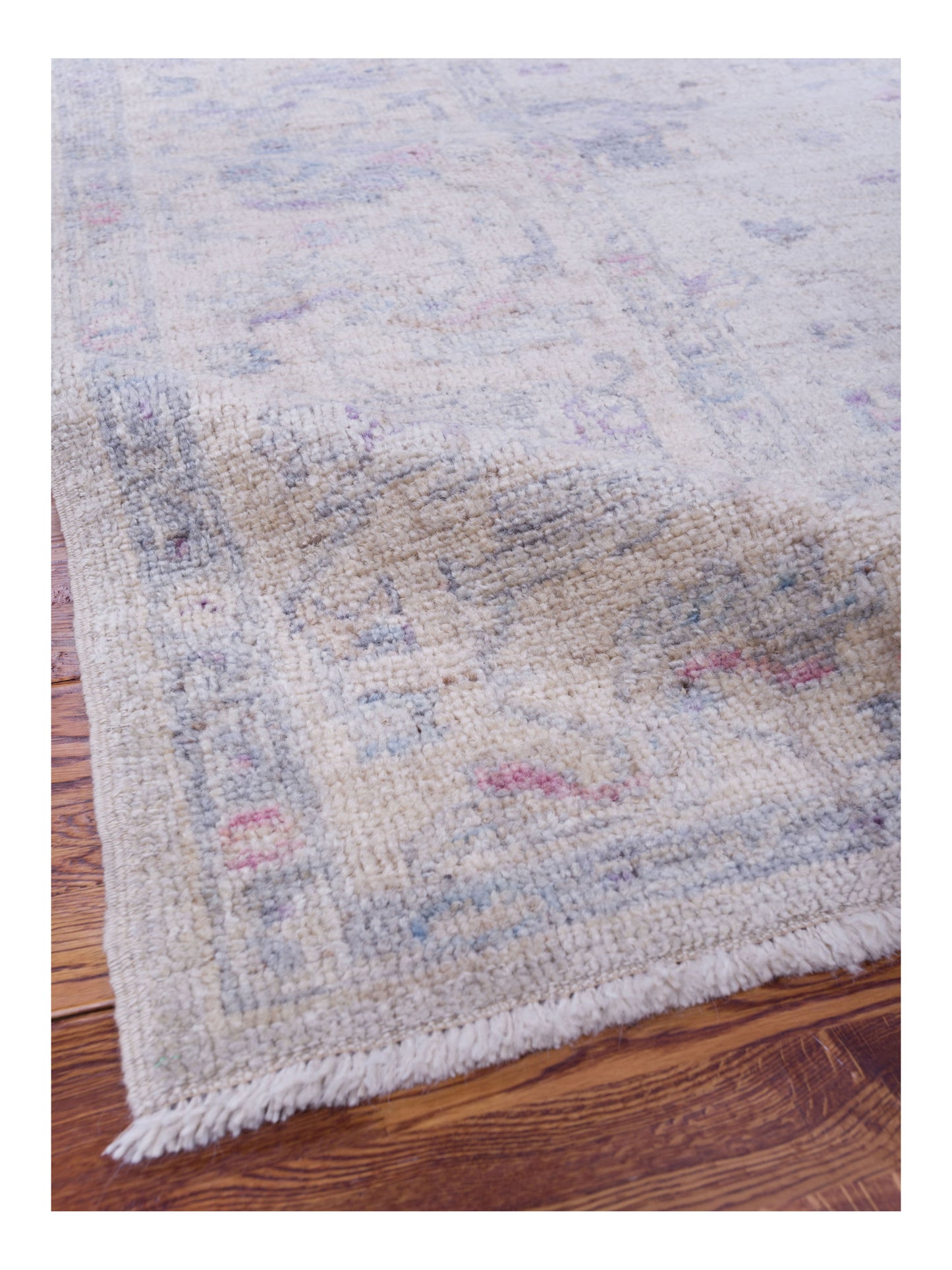 Angora Oushak 129875 Gray Ivory 8.3x9.10 Hand Knotted Rug