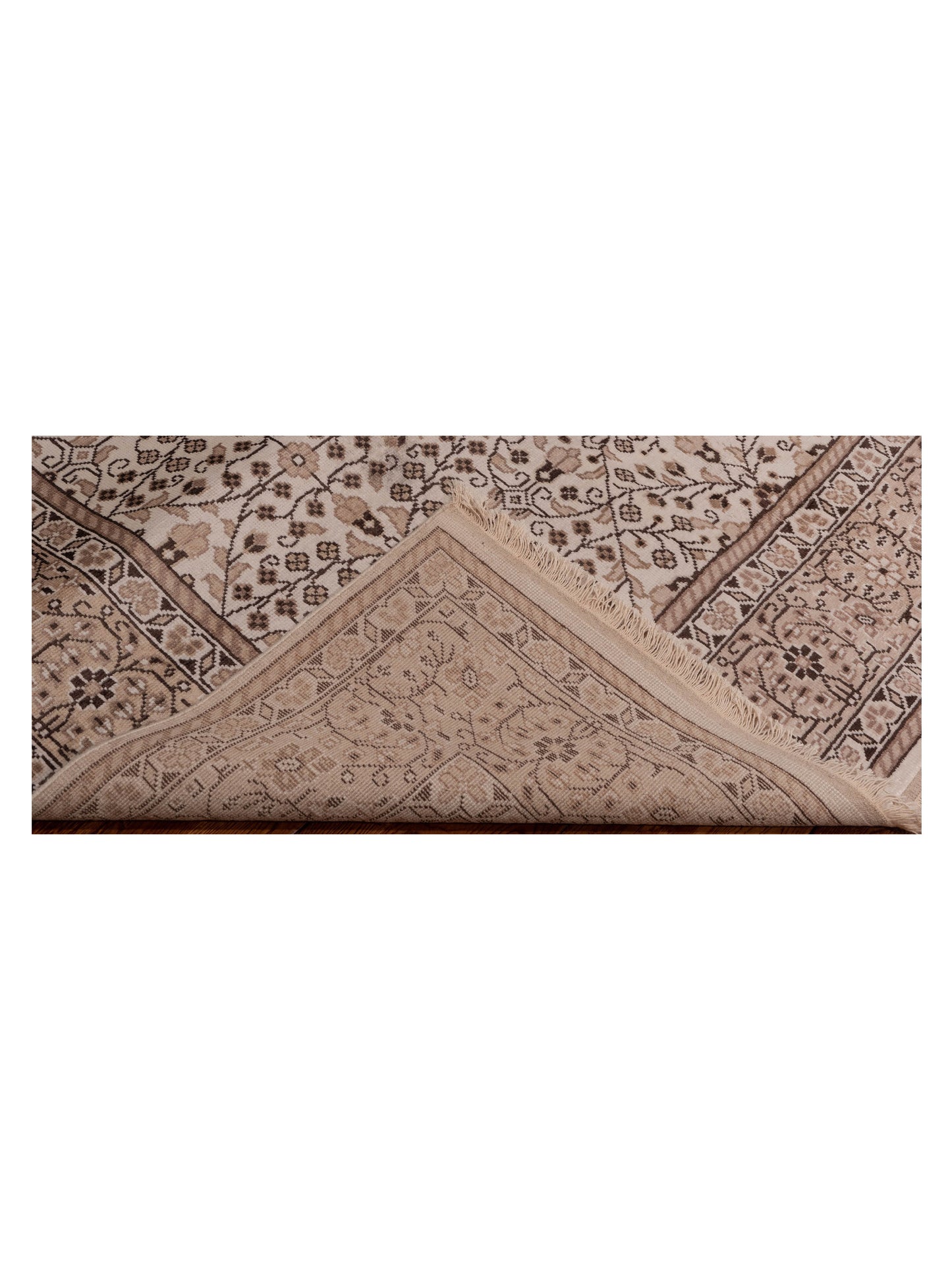 Kayseri 129900 Ivory Beige 6.7x9.6 Hand Knotted Rug