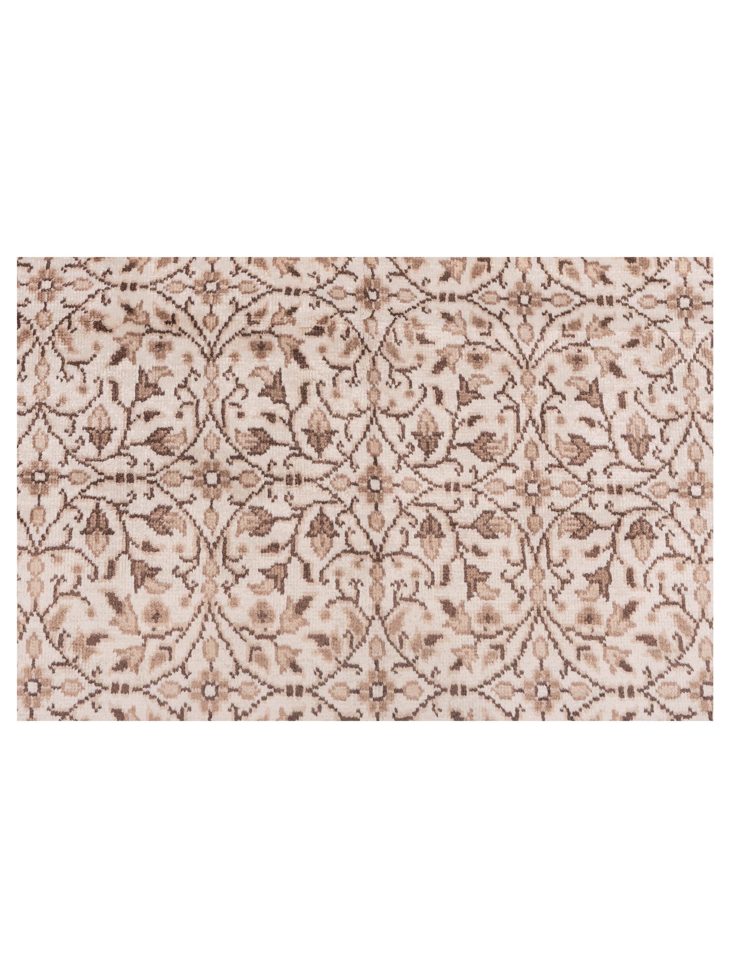 Kayseri 129906 Ivory Beige 5.7x7.9 Hand Knotted Rug