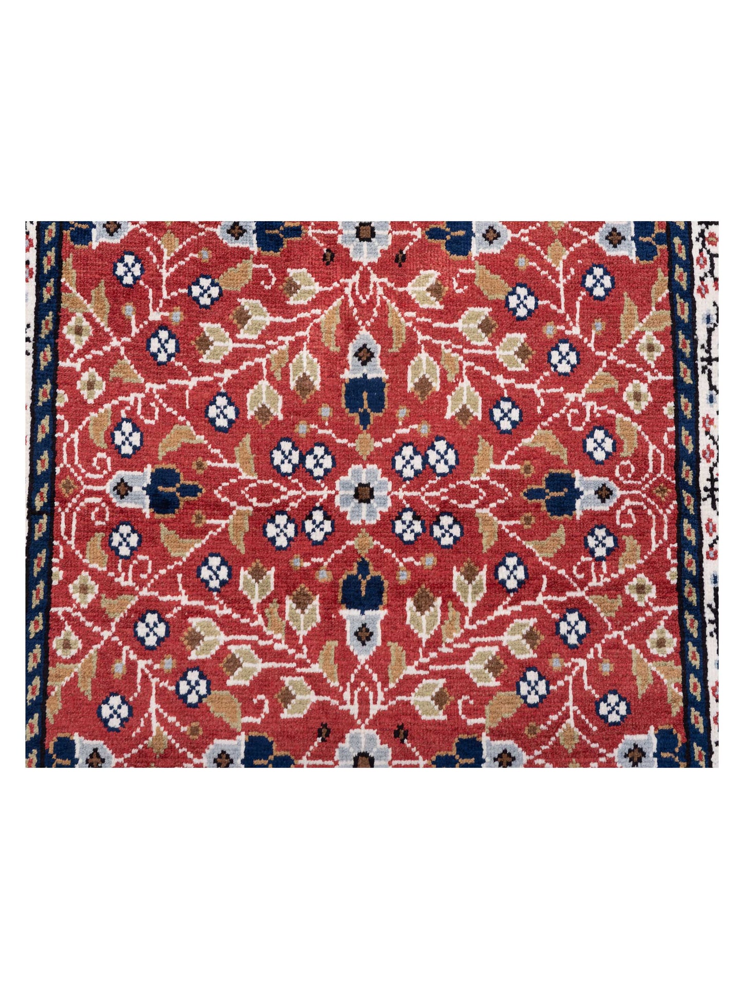 Kayseri 129955 Red Ivory 3x4.11 Hand Knotted Rug