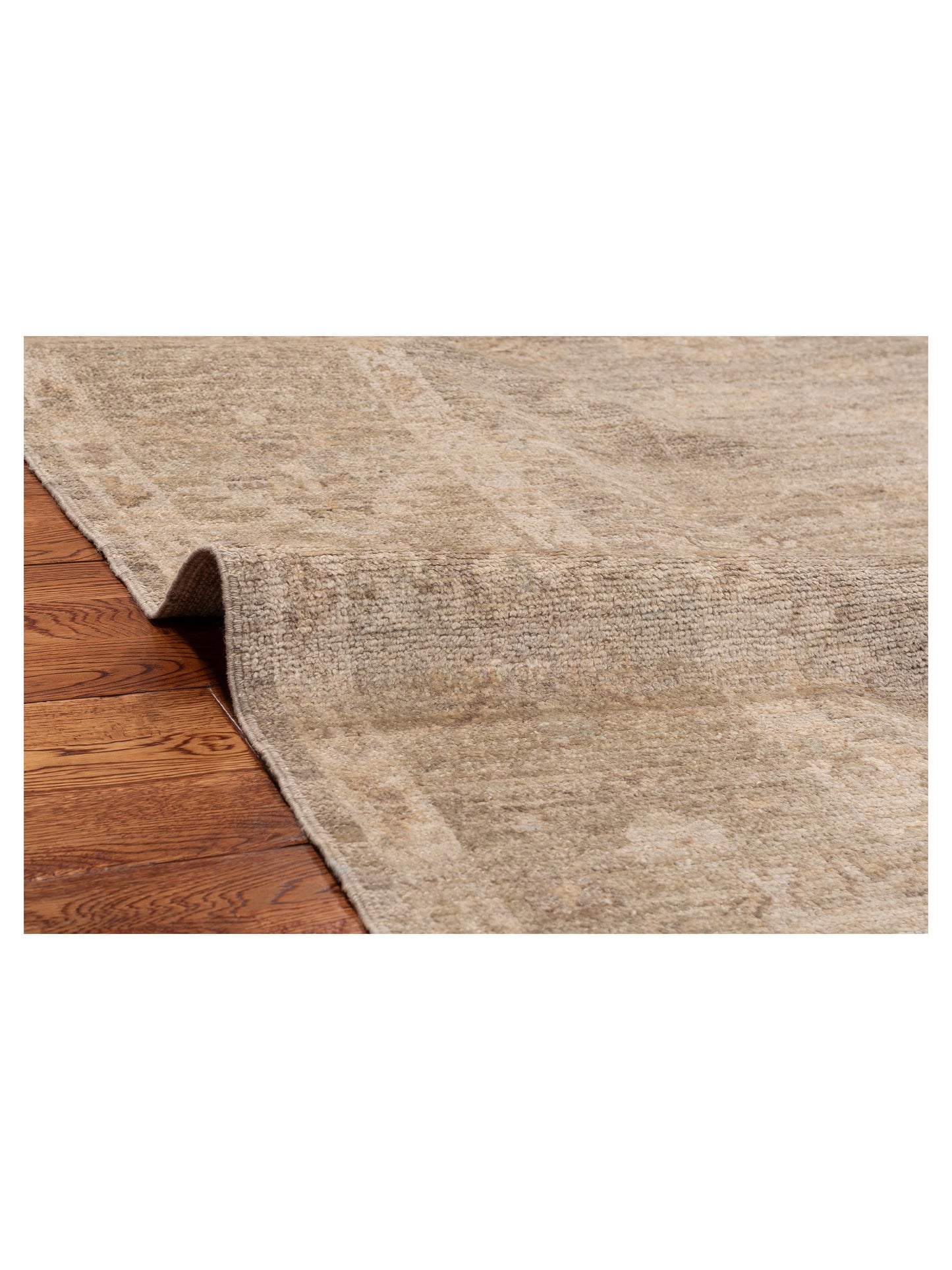 Angora Oushak 130092 Gray Gray 8.3x9.7 Hand Knotted Rug