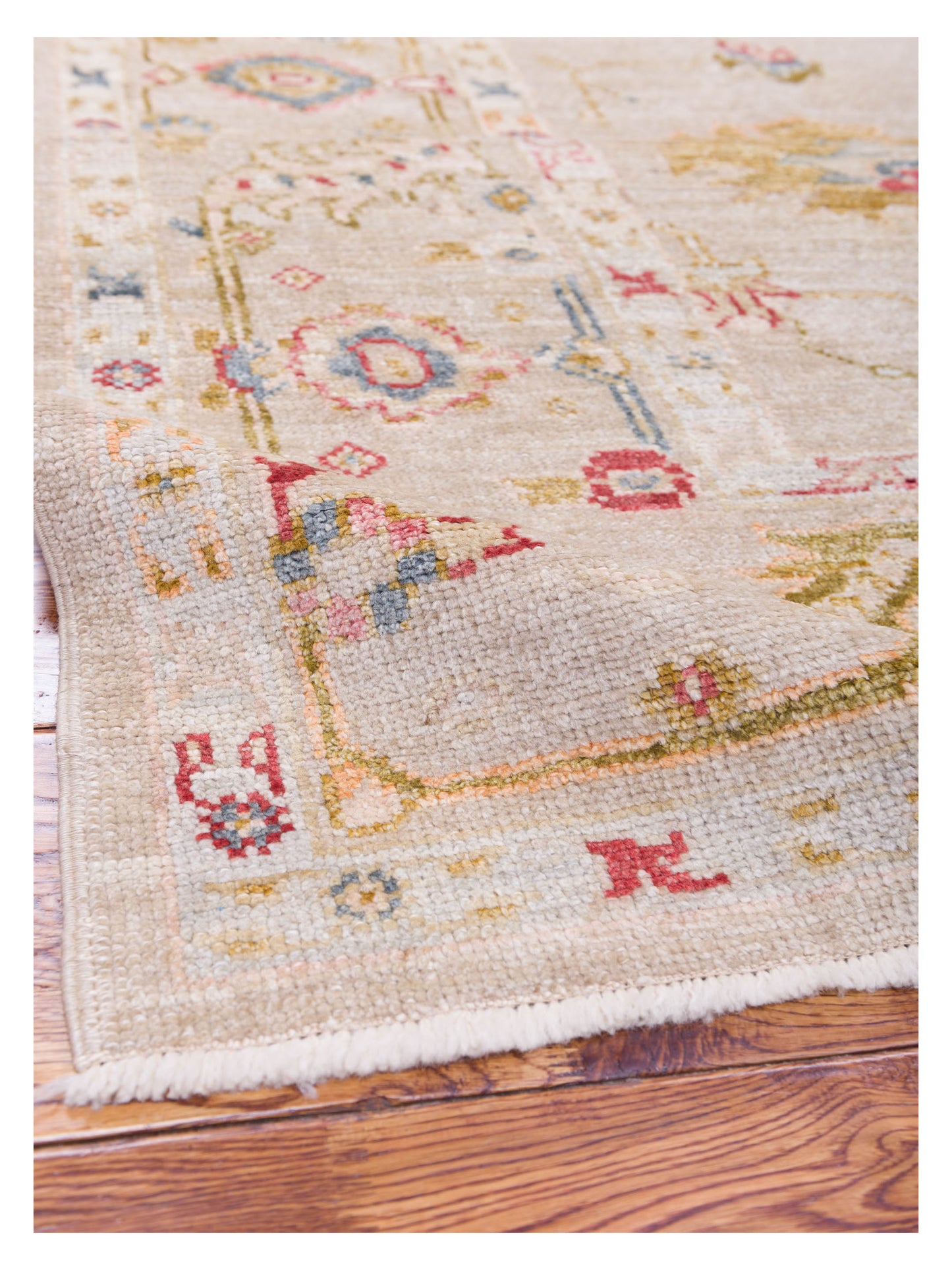 Angora Oushak 130170 Silver Silver 8.3x9.10 Hand Knotted Rug