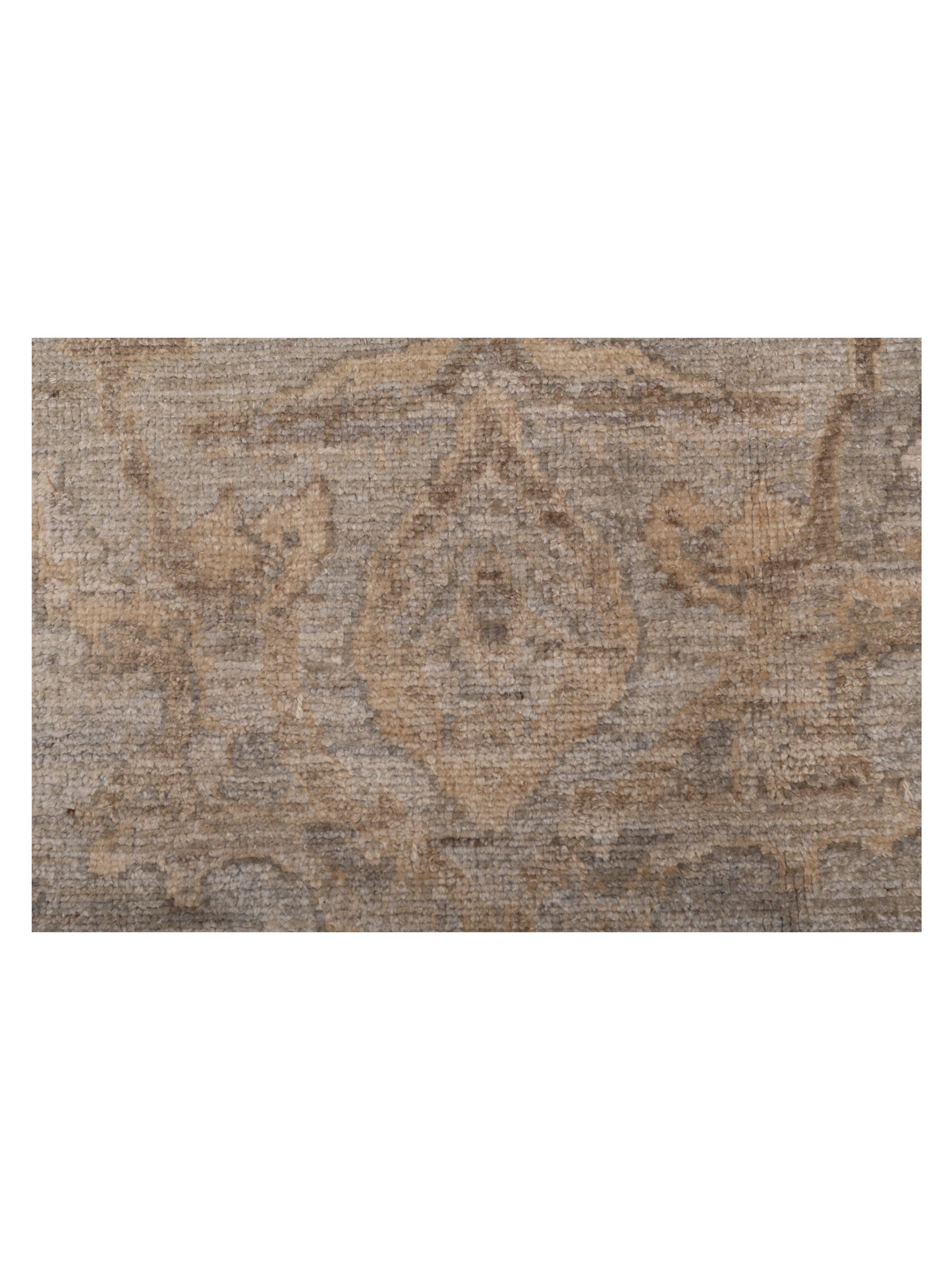 Angora Oushak 130212 Silver Silver 8.3x10.2 Hand Knotted Rug