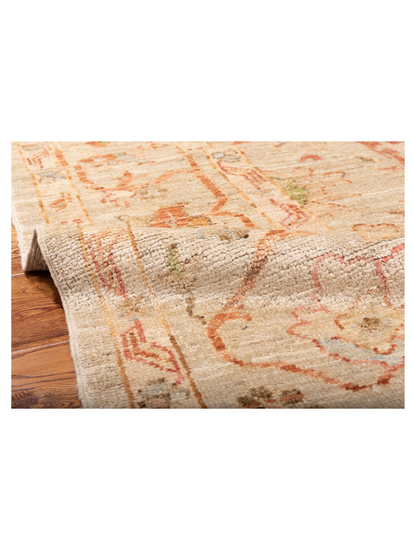 Angora Oushak 130295 Silver Silver 8.4x10.4 Hand Knotted Rug