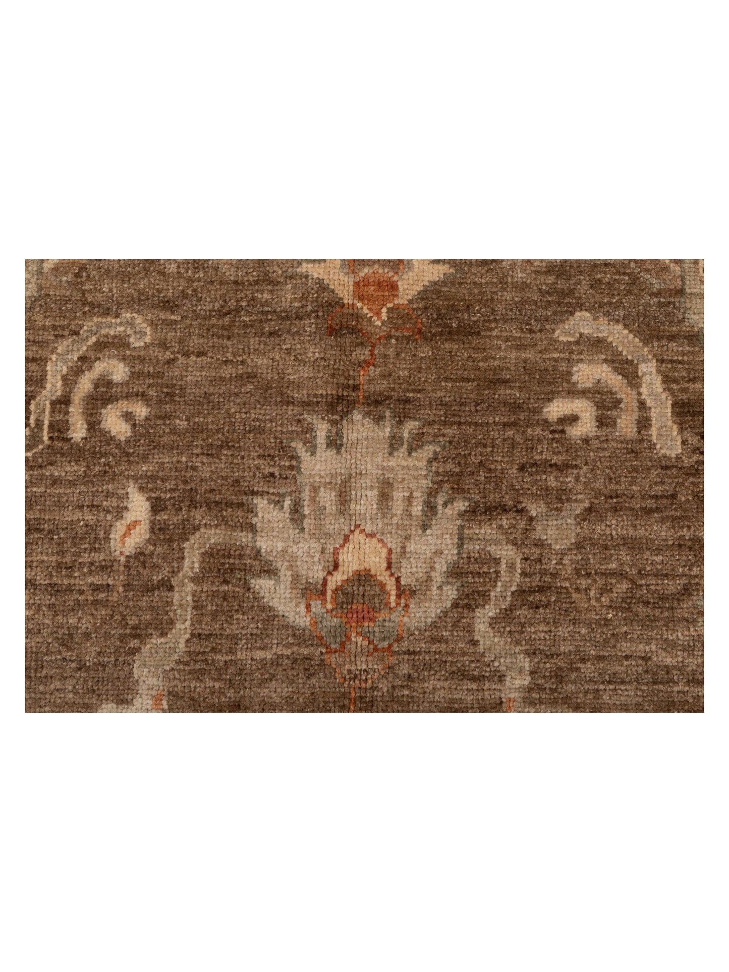 Angora Oushak 130300 Brown Green 6.2x8.8 Hand Knotted Rug