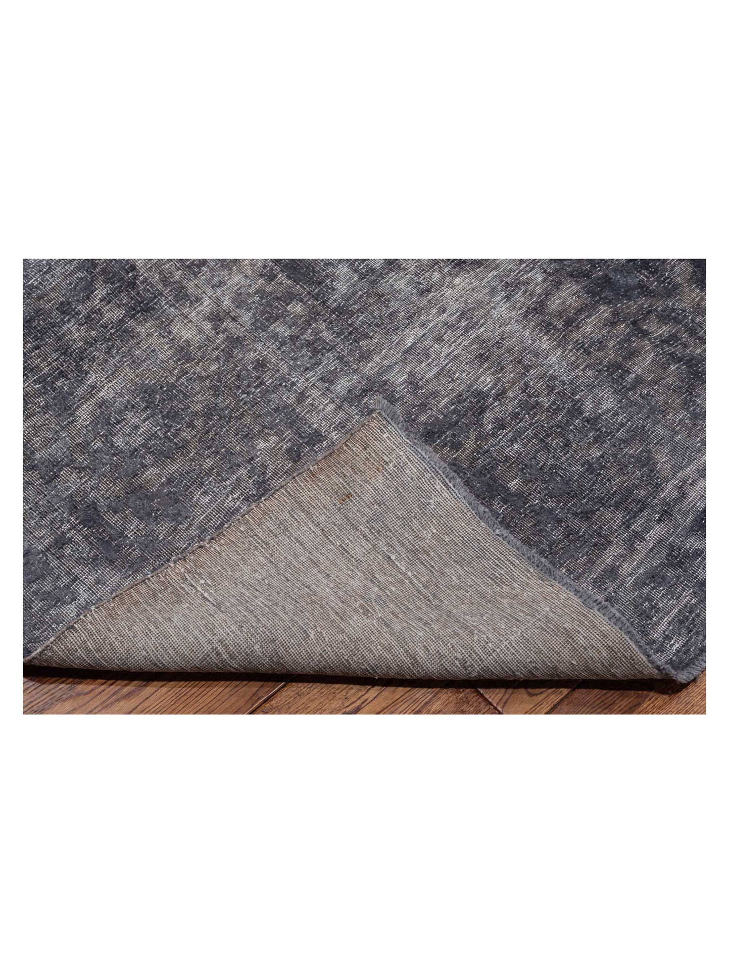 Vintage 130314 Gray 9.7x12.10 Hand Knotted Rug