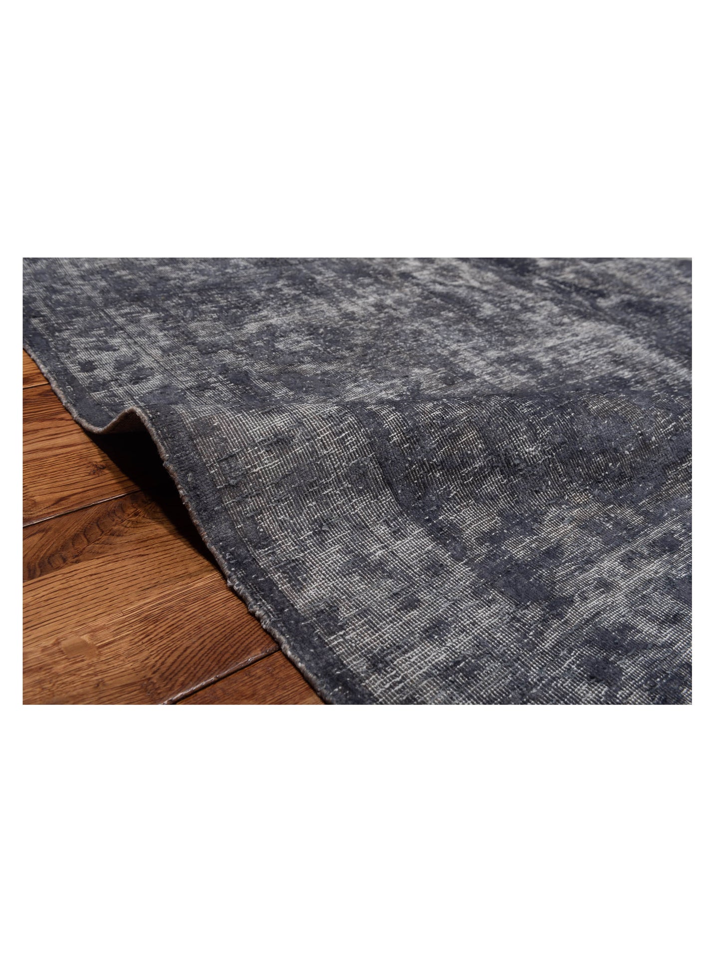 Vintage 130314 Gray 9.7x12.10 Hand Knotted Rug